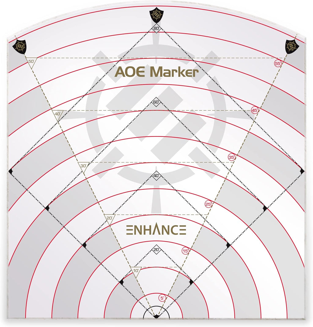 Enhance Tabletop 60ft Spell AOE Damage Template