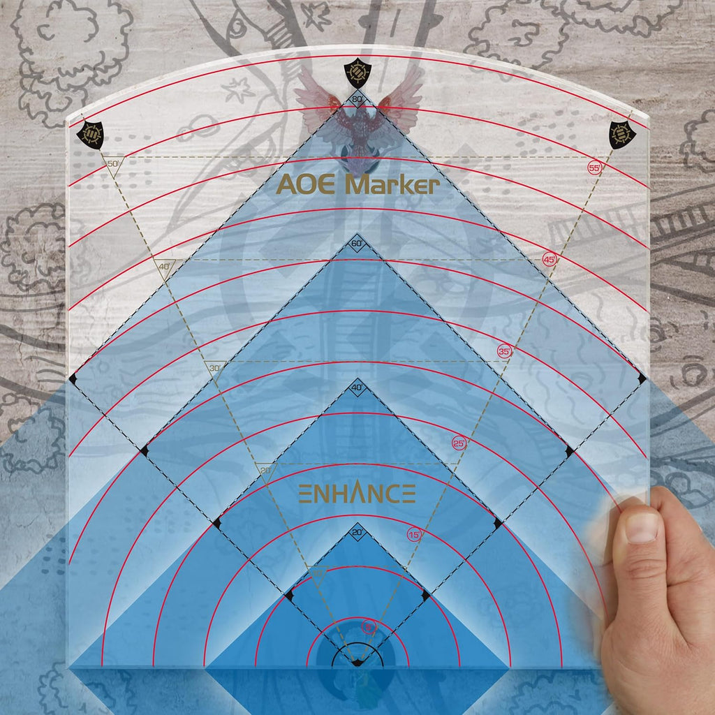 Enhance Tabletop 60ft Spell AOE Damage Template