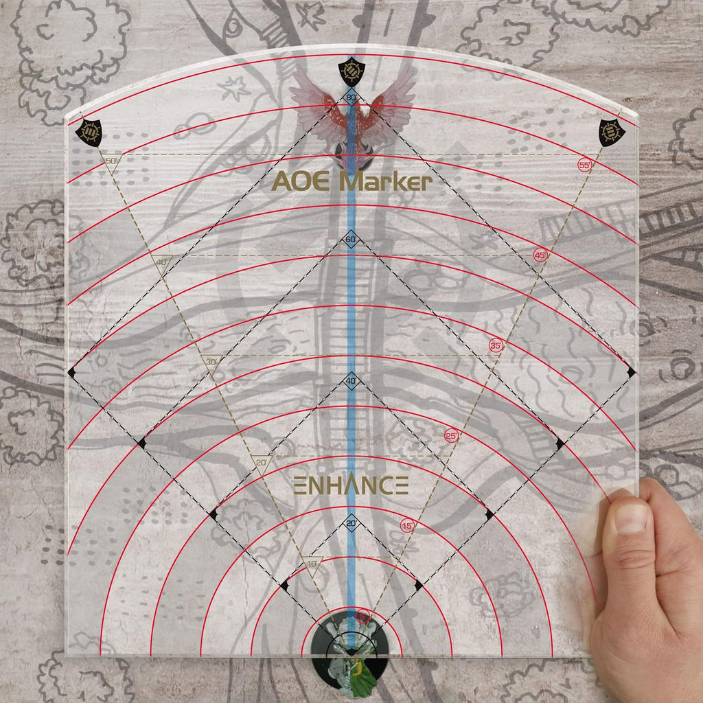 Enhance Tabletop 60ft Spell AOE Damage Template