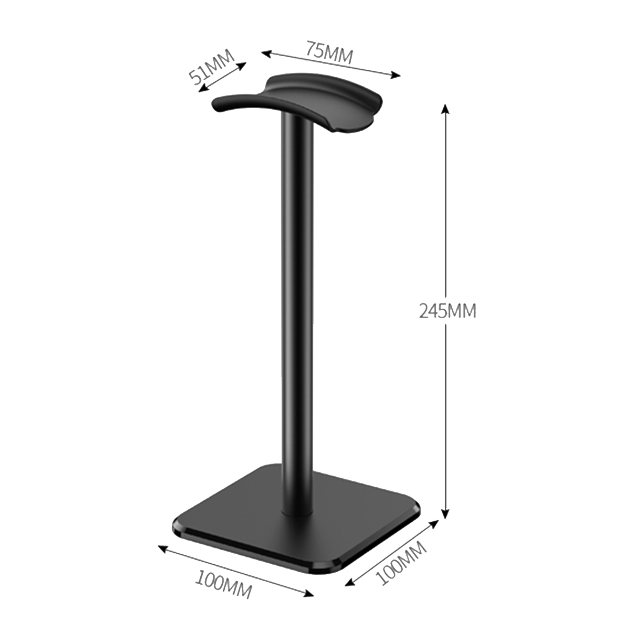 Playmax Aluminium Headset Stand- Black