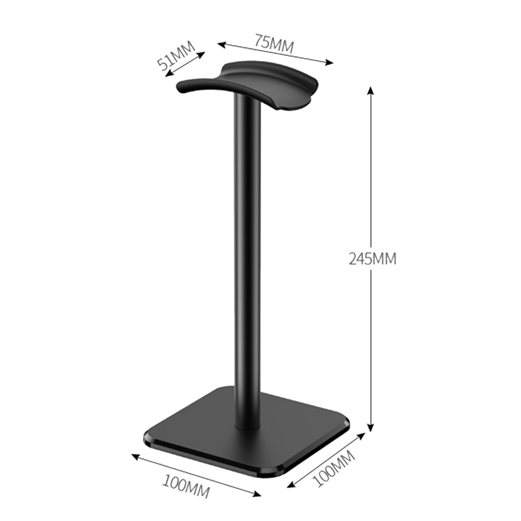 Playmax Aluminium Headset Stand- Black