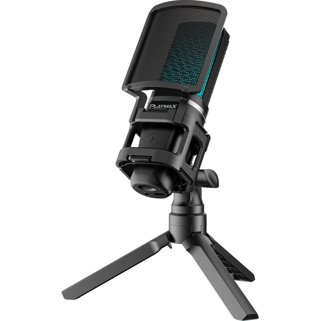 Playmax RGB Black Microphone