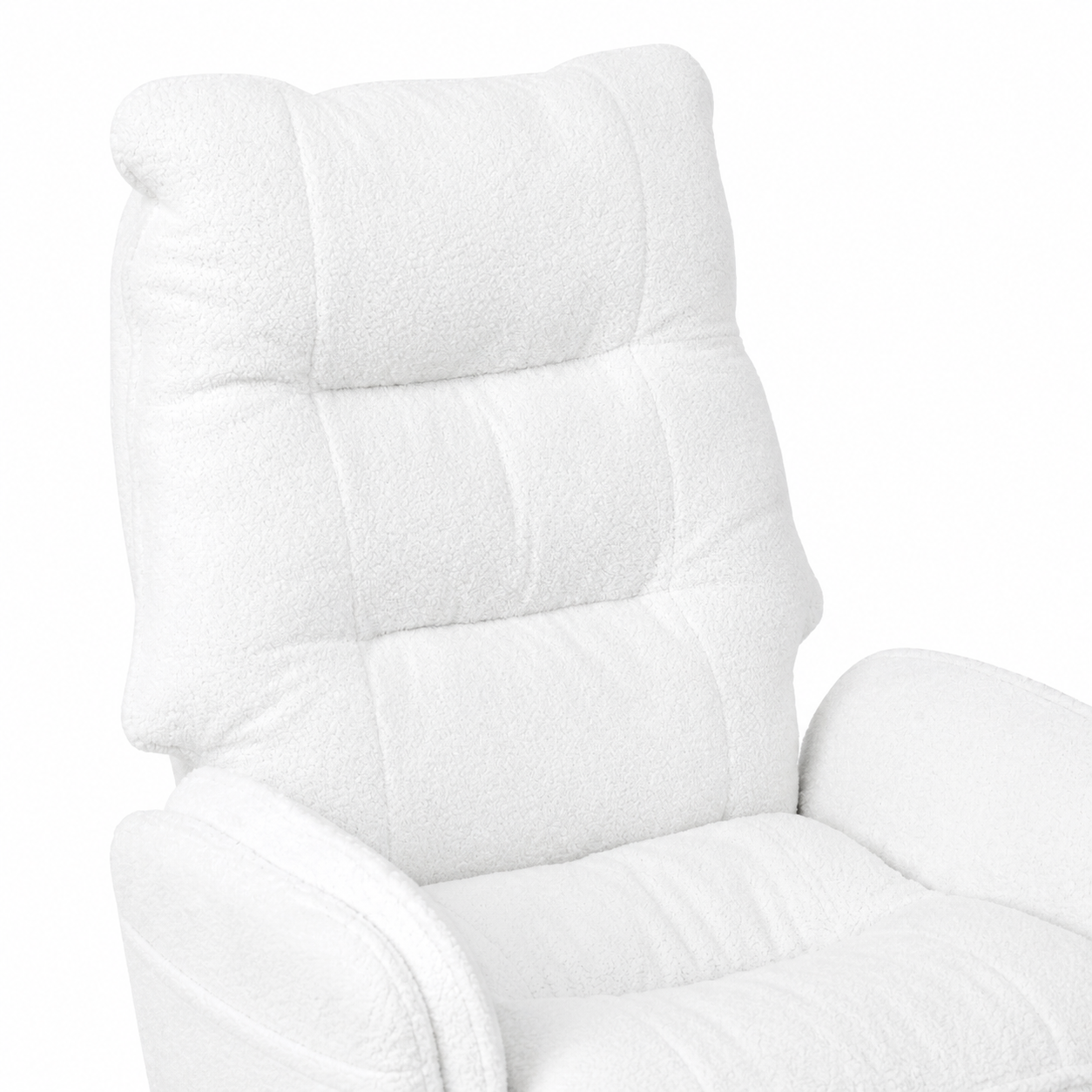 Playmax Studio Cloud Gaming Chair Cross leg Teddy White