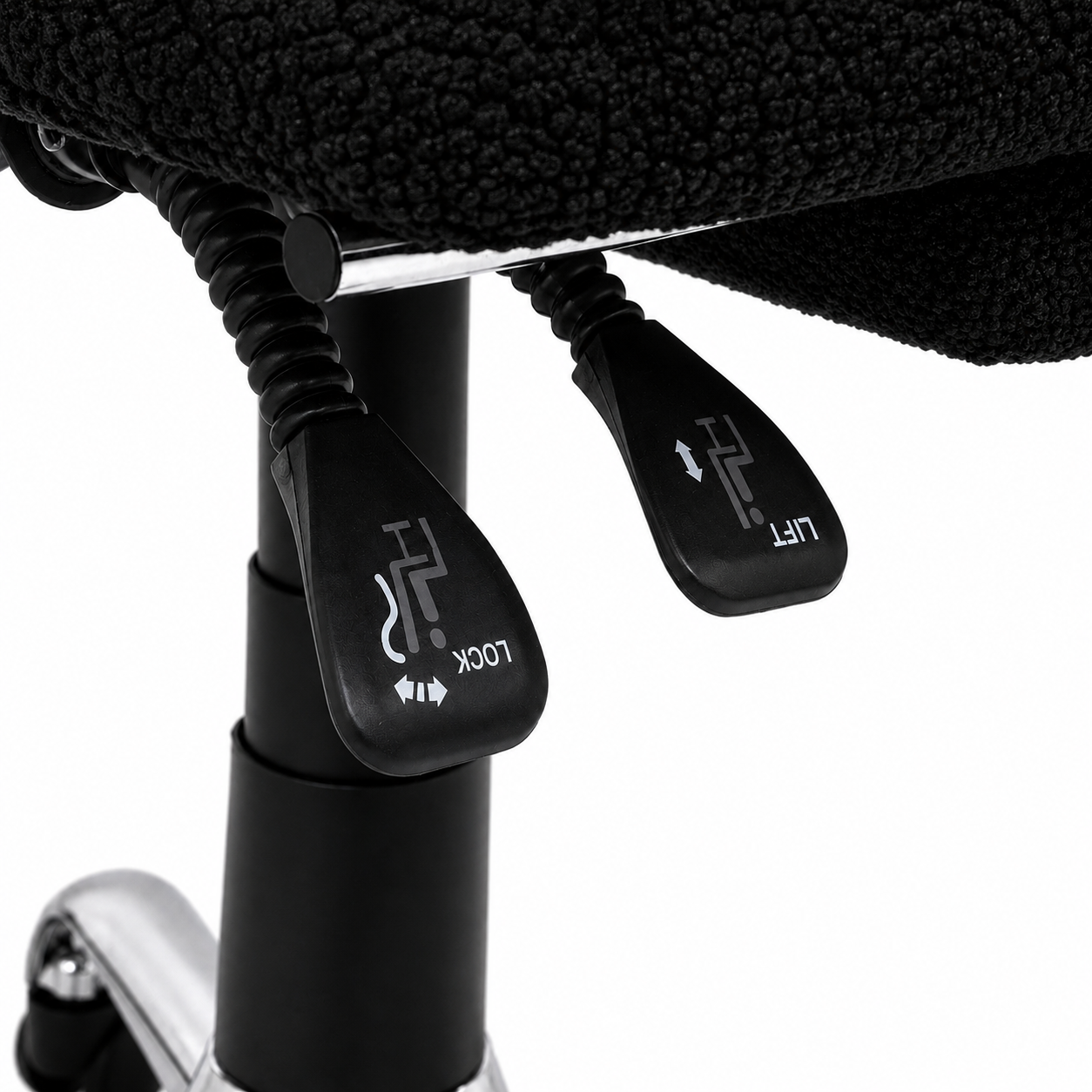 Playmax Studio Cloud Gaming Chair Cross leg Teddy Black