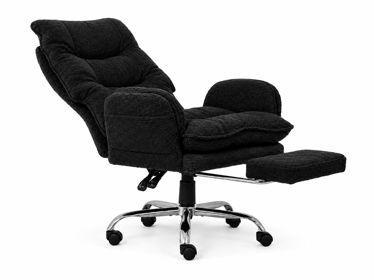 Playmax Studio Cloud Gaming Chair Cross leg Teddy Black