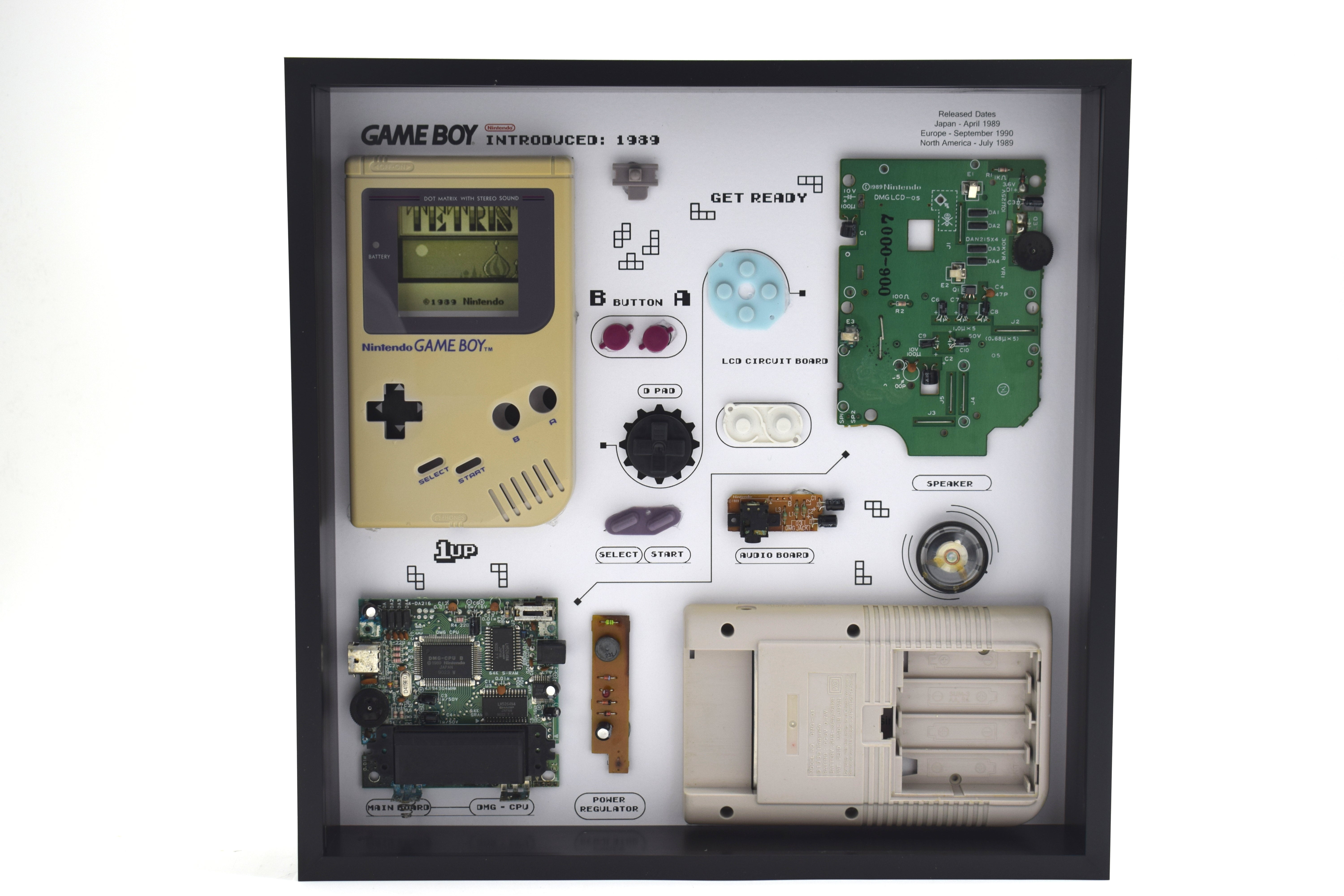 Retro Nintendo Gameboy Original DMG 01 Console Display Photo Frame
