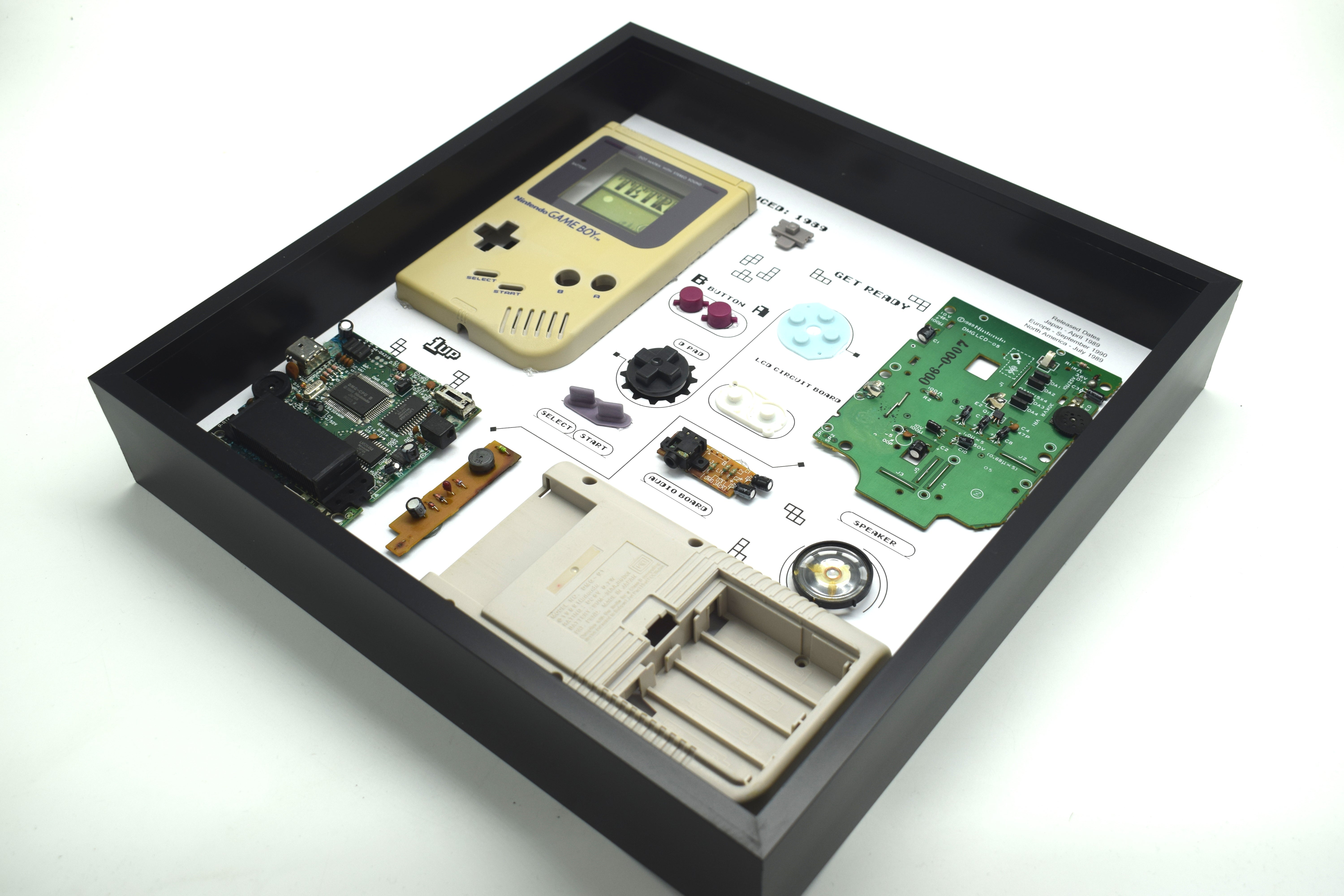 Retro Nintendo Gameboy Original DMG 01 Console Display Photo Frame