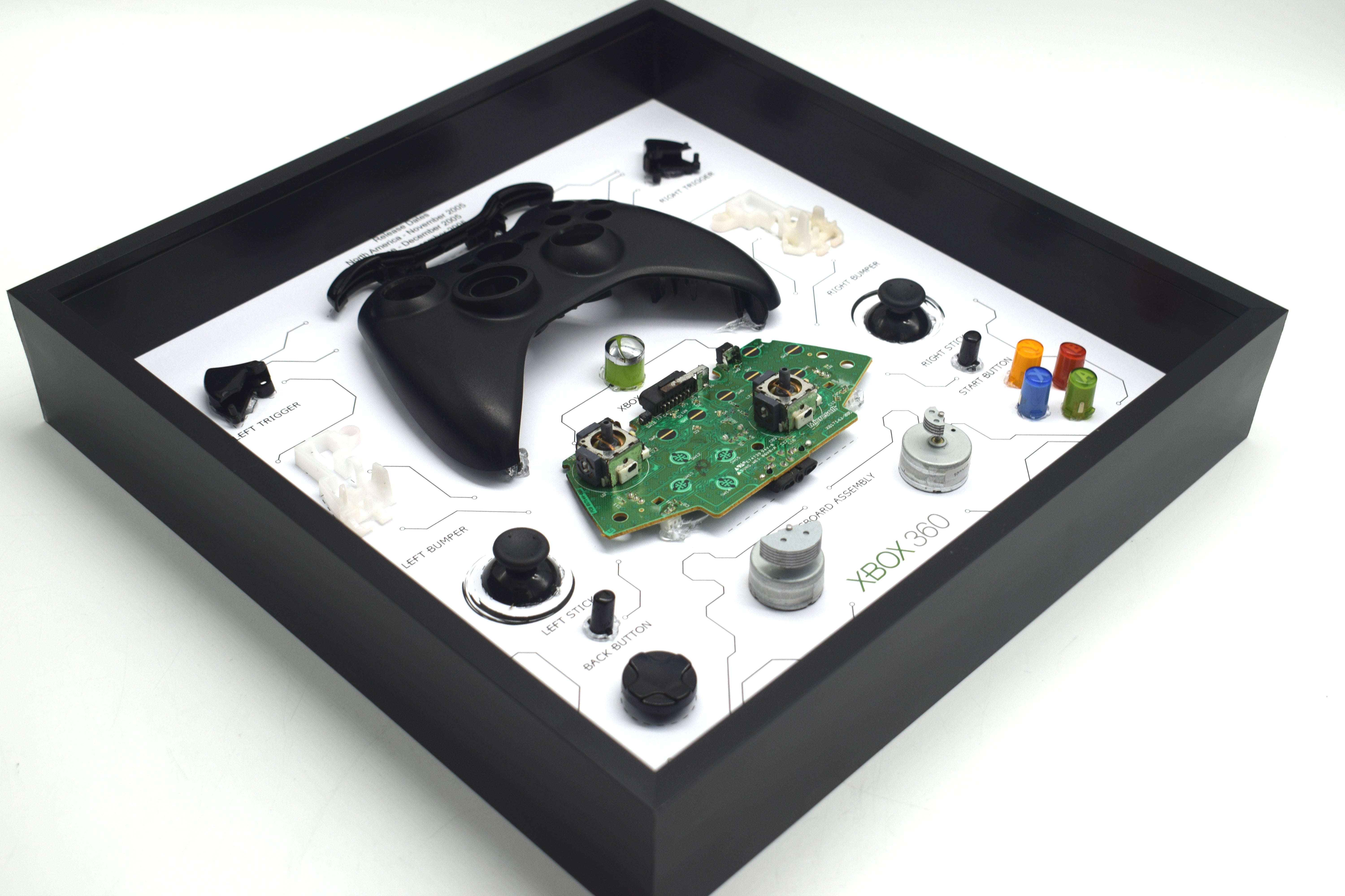 Retro Microsoft Xbox 360 Wireless Controller Display Photo Frame