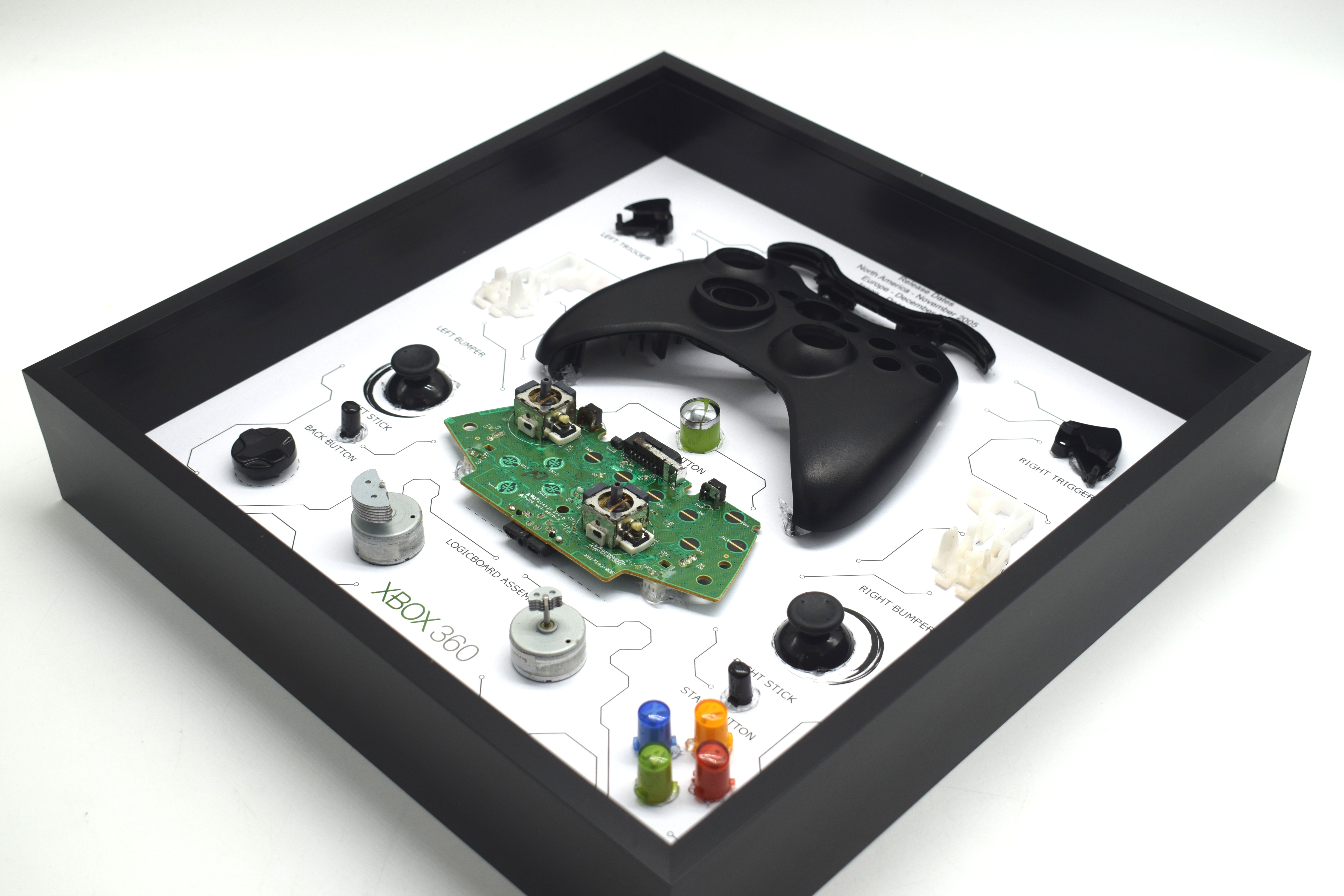 Retro Microsoft Xbox 360 Wireless Controller Display Photo Frame