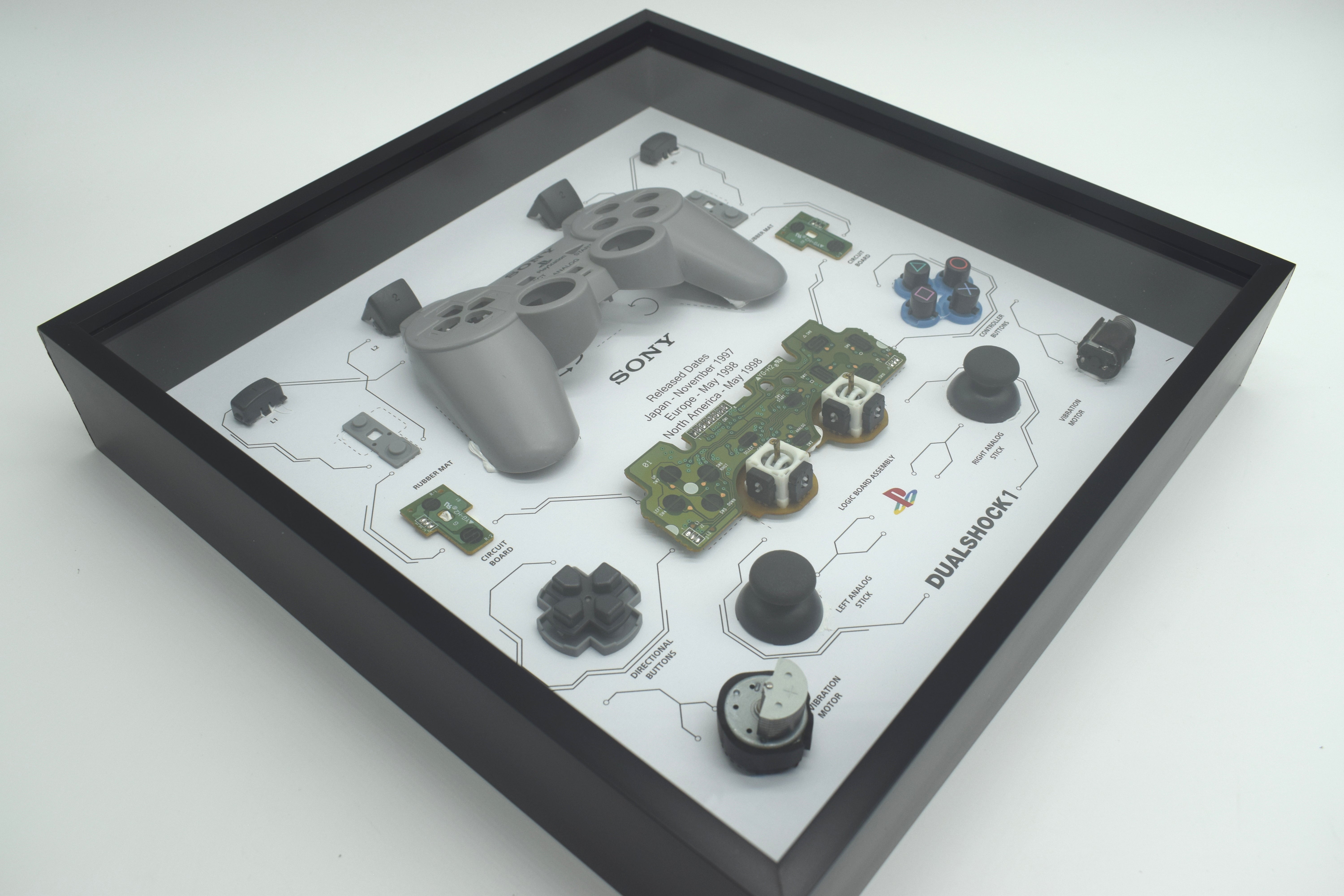 Retro Sony PS1 Dual Shock 1 Controller Display Photo Frame