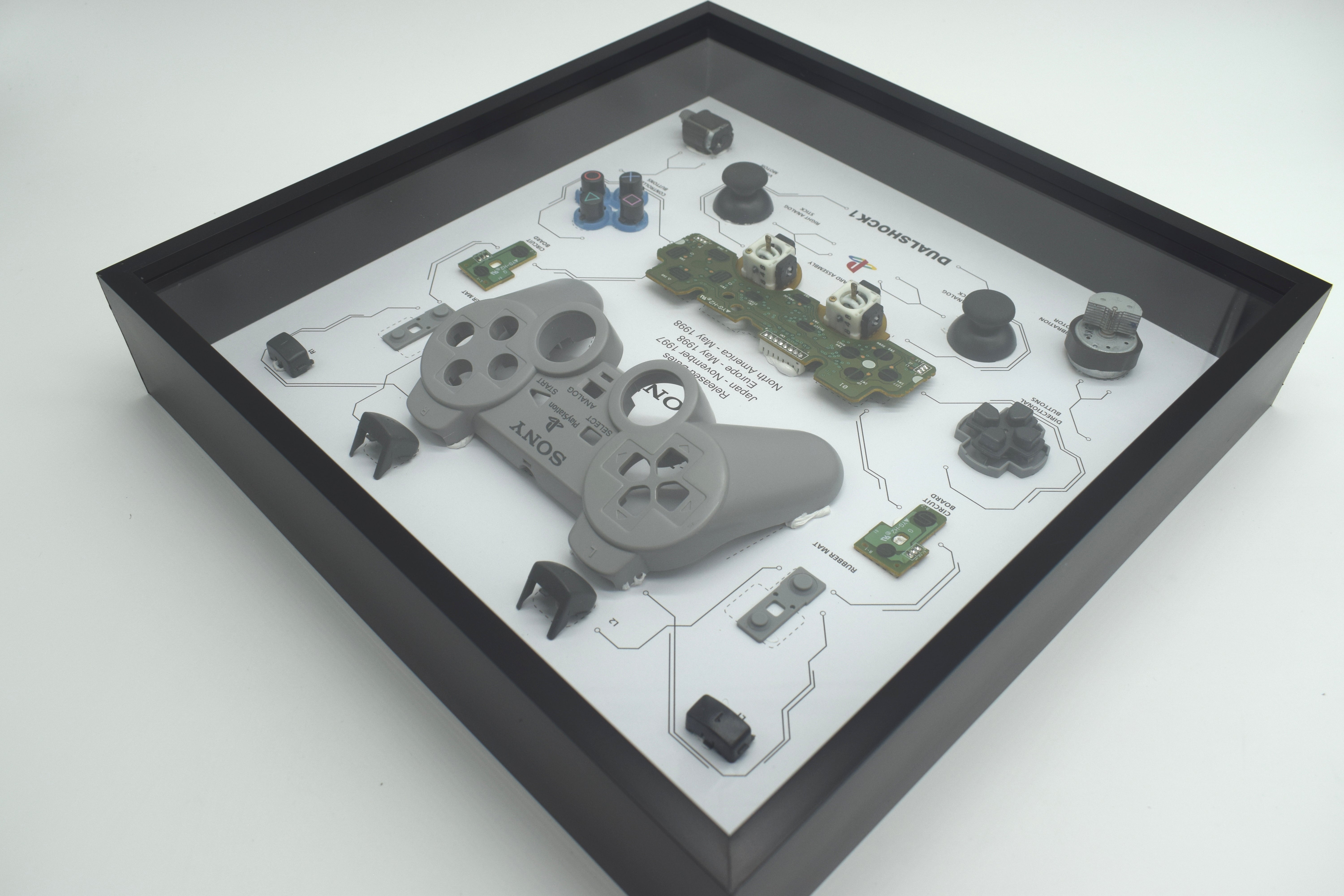 Retro Sony PS1 Dual Shock 1 Controller Display Photo Frame