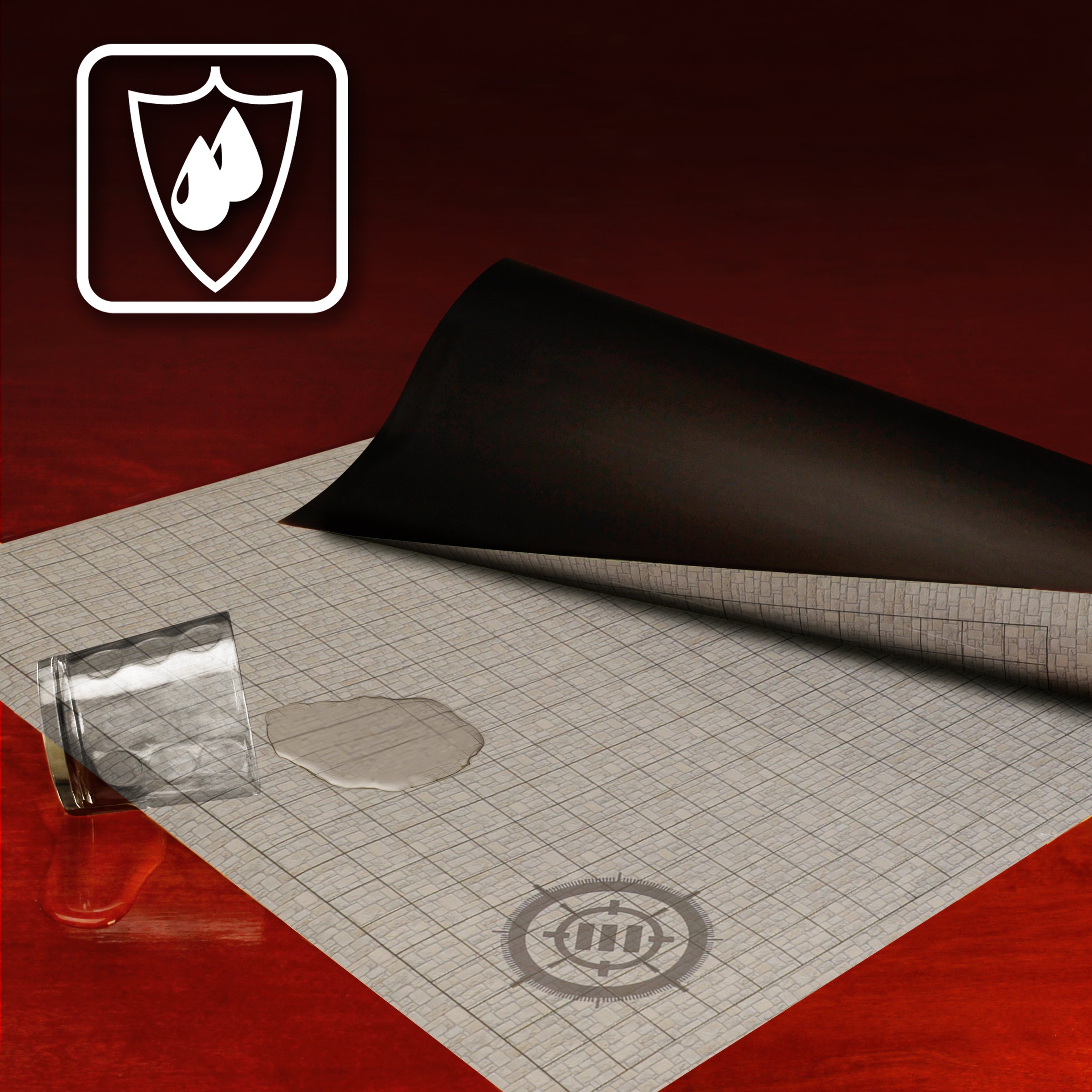 Enhance Tabletop RPG Grid Mat Campaign Kit - Stone Terrain