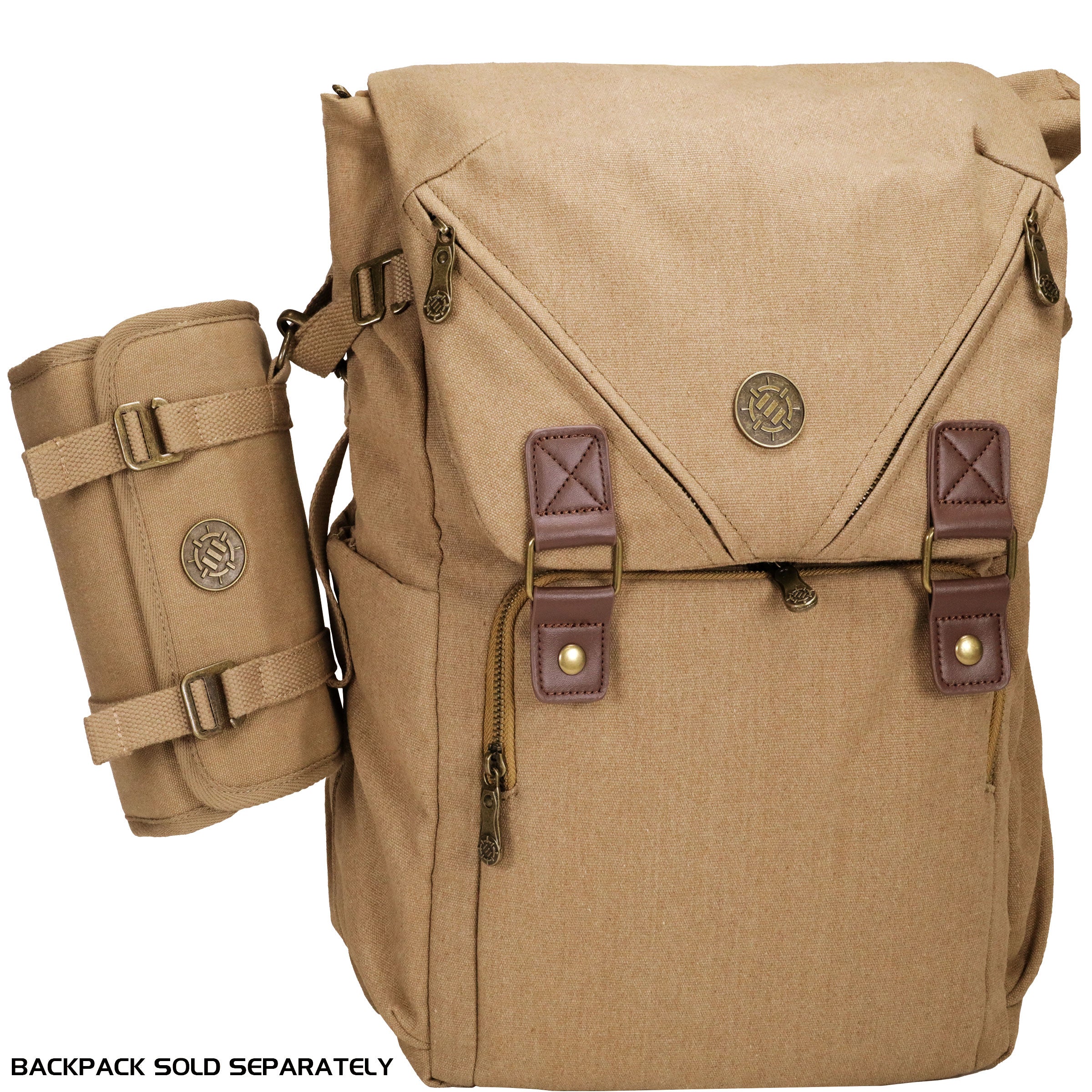 Enhance Venture Canvas Dice Roll Case Tan