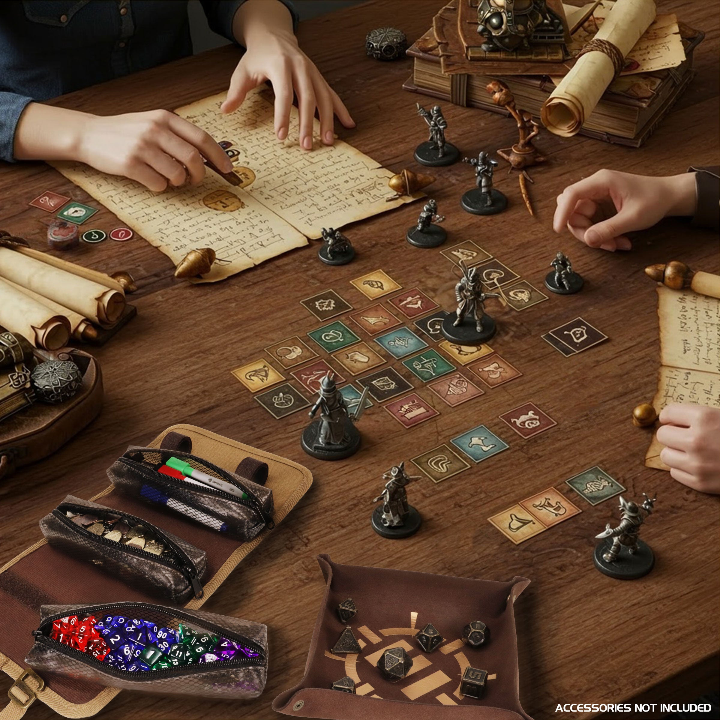 Enhance Venture Canvas Dice Roll Case Tan