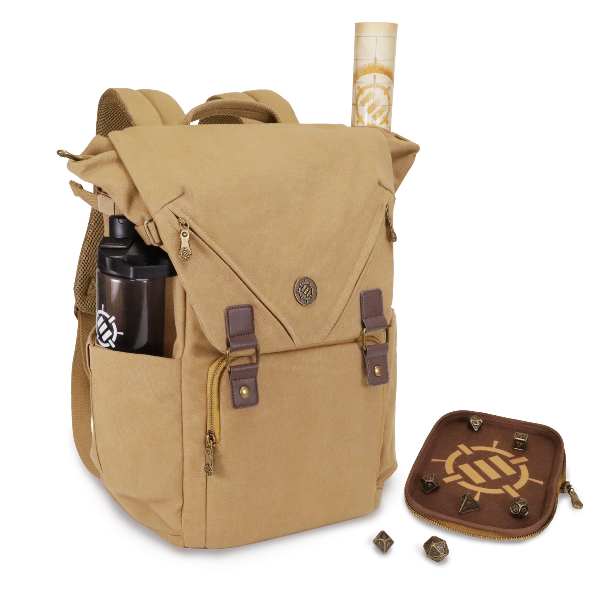 Enhance Tabletop Venture RPG Canvas Backpack Tan