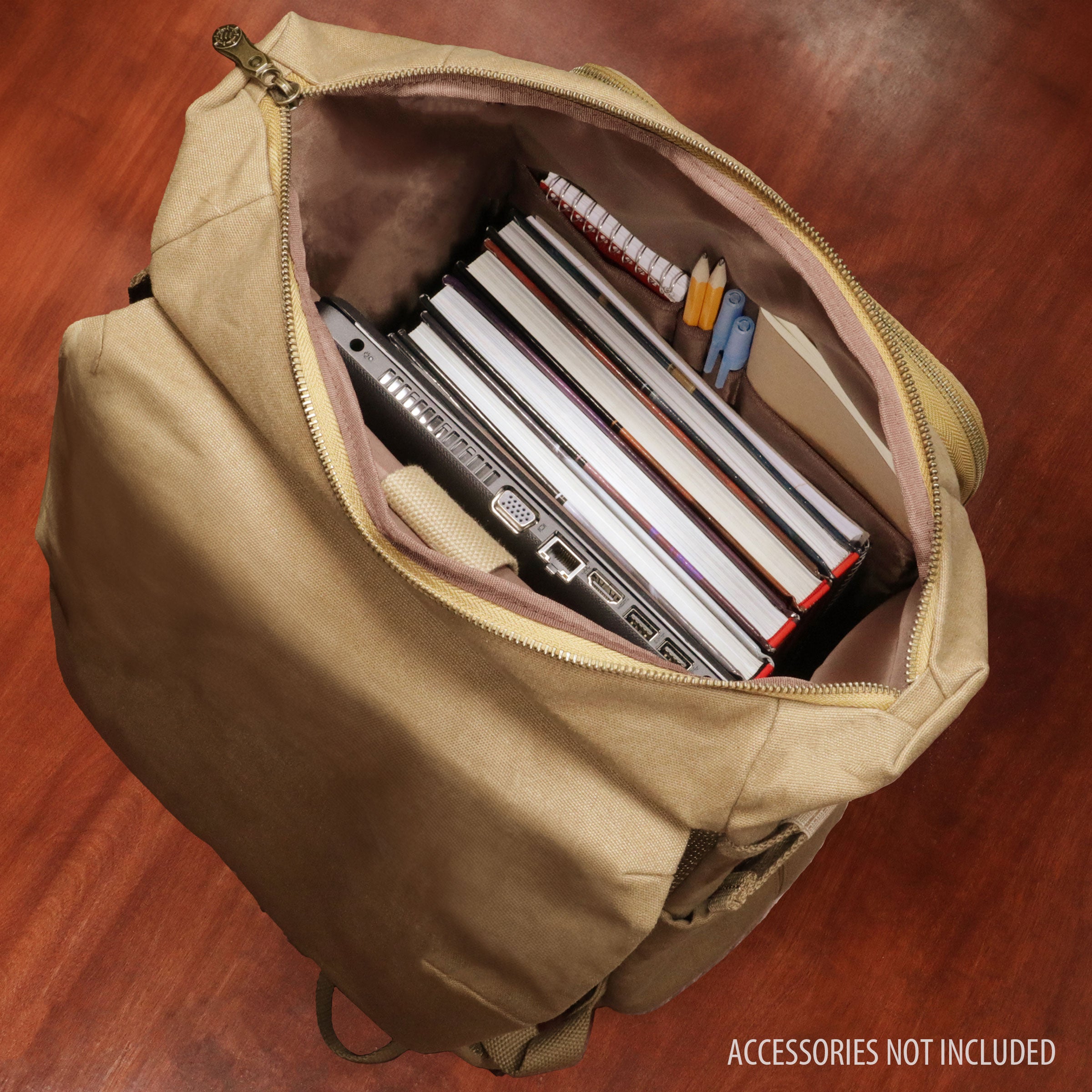 Enhance Tabletop Venture RPG Canvas Backpack Tan
