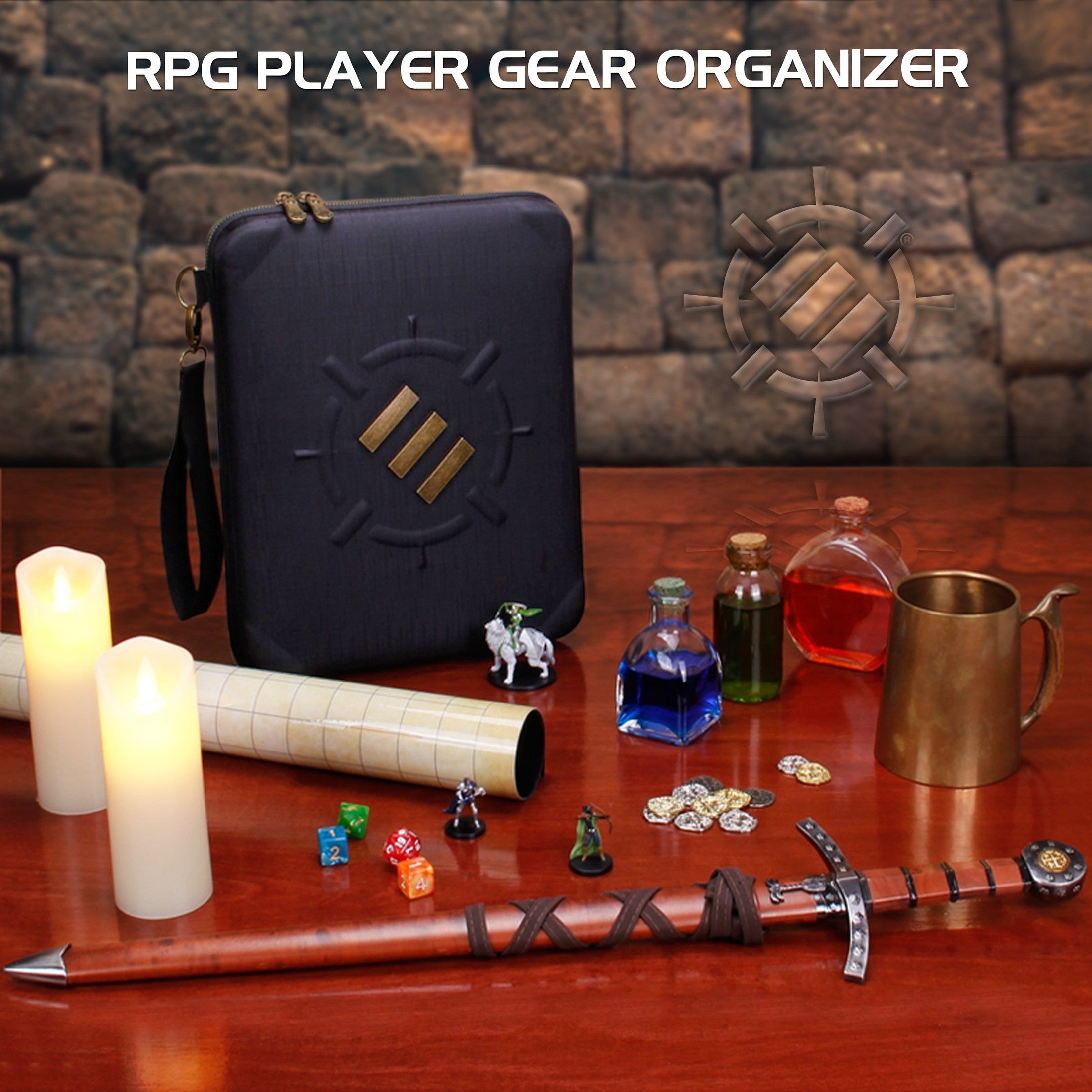 ENHANCE Tabletop Gaming RPG Organizer Case