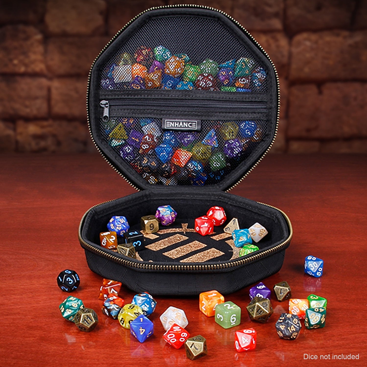 ENHANCE Tabletop Gaming Dice Case and Rolling Tray