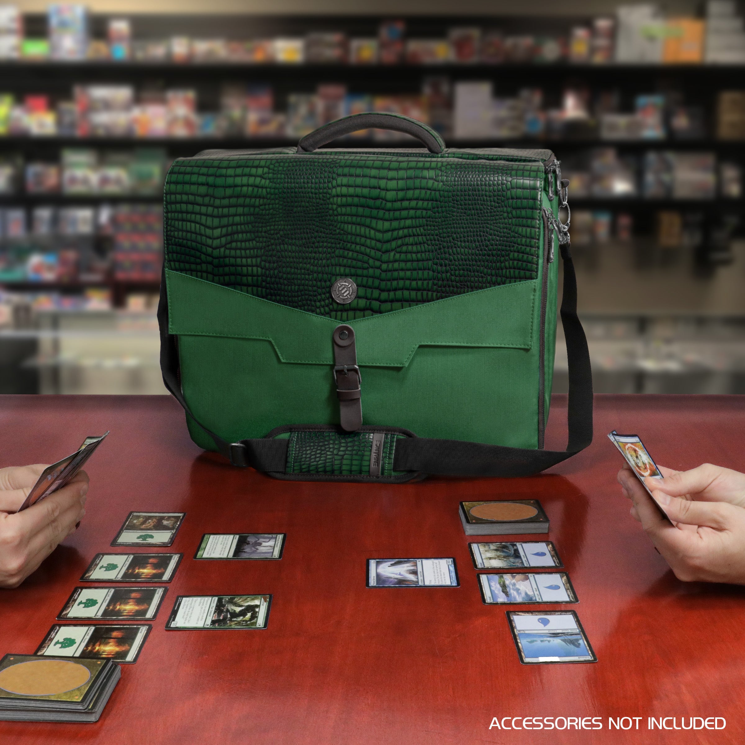 Enhance Tabletop Collectors Edition Trading Card Shoulder Bag - Green