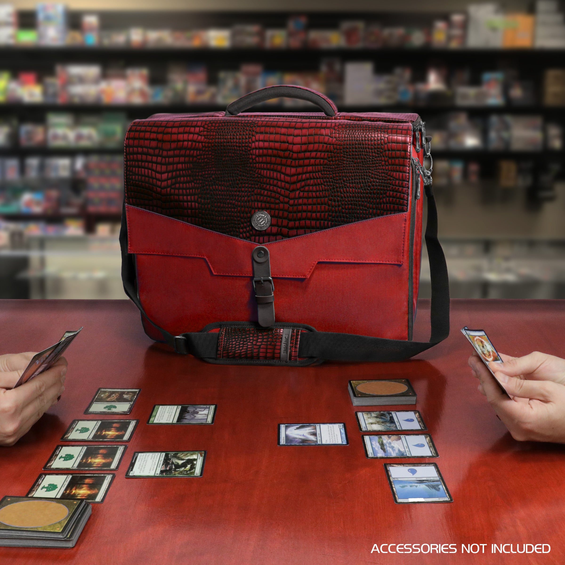 Enhance Tabletop Collectors Edition Trading Card Shoulder Bag - Red
