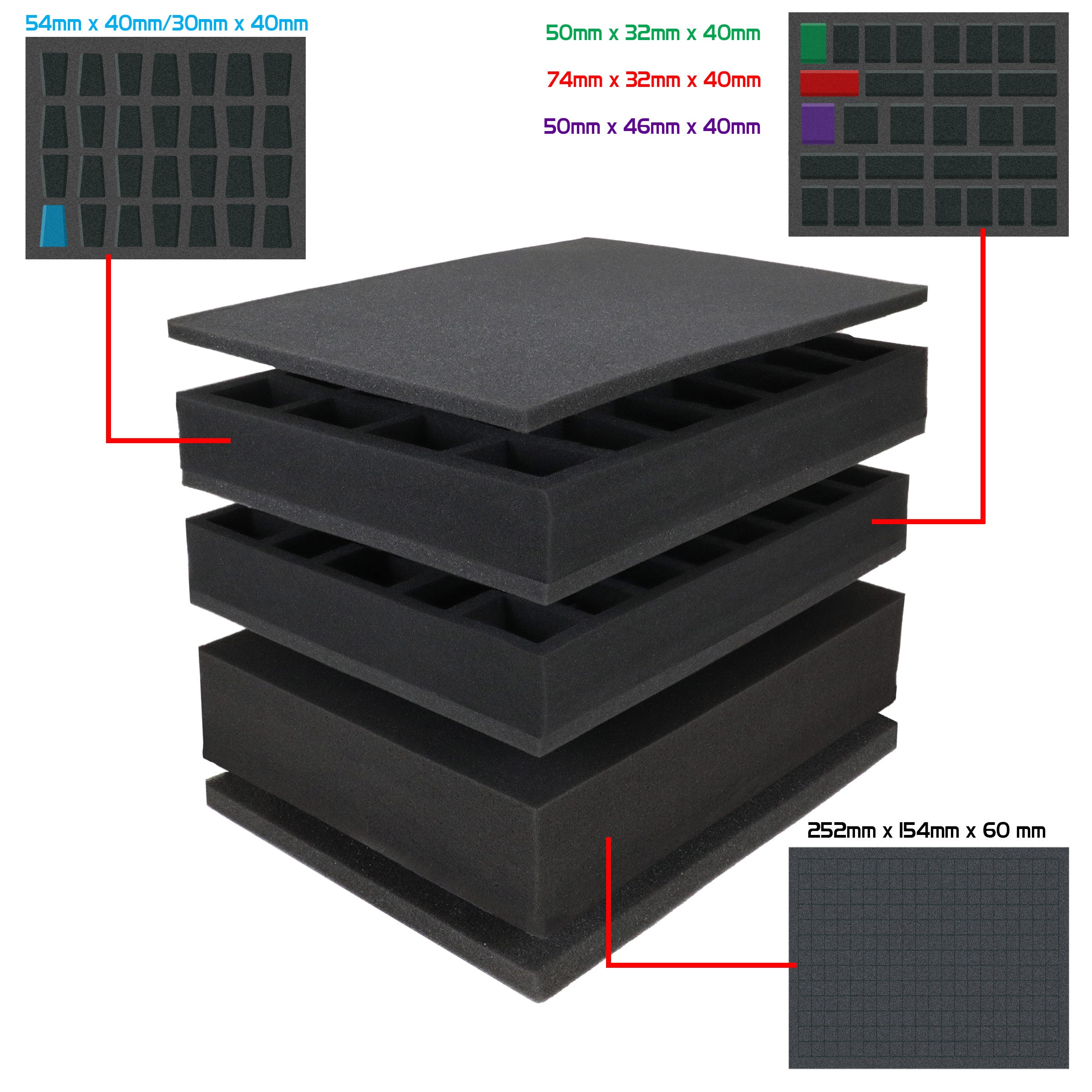 Enhance Tabletop Wide Base Miniature Case - Black