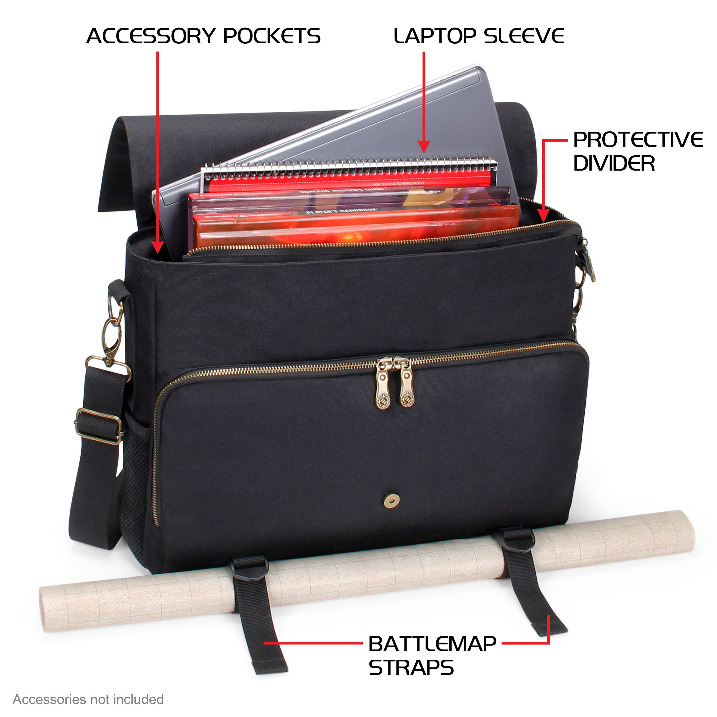 ENHANCE Tabletop Gaming RPG Player's Messenger Bag