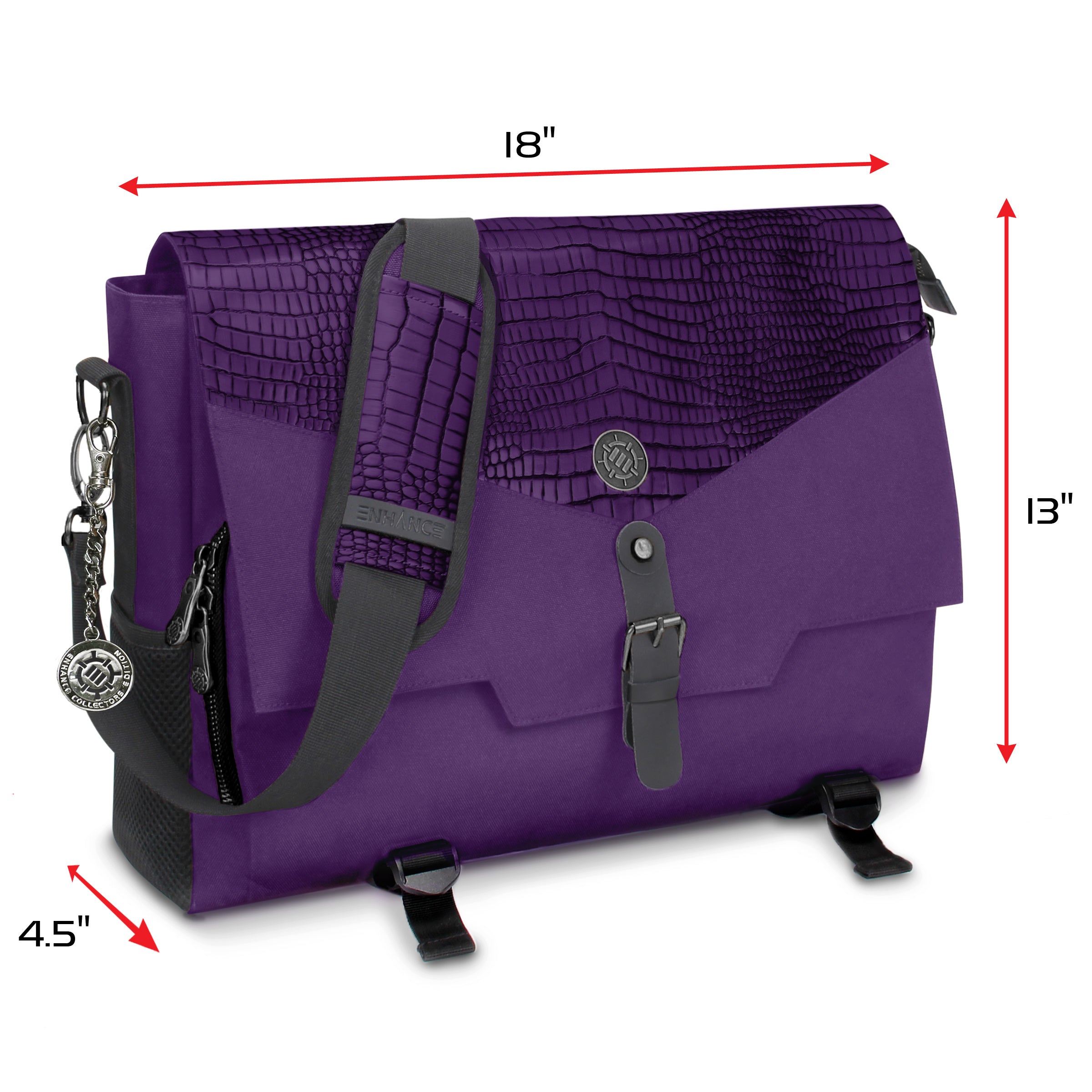 ENHANCE RPG Player's Messenger DnD Bag Collector's Edition (Dragon Purple)