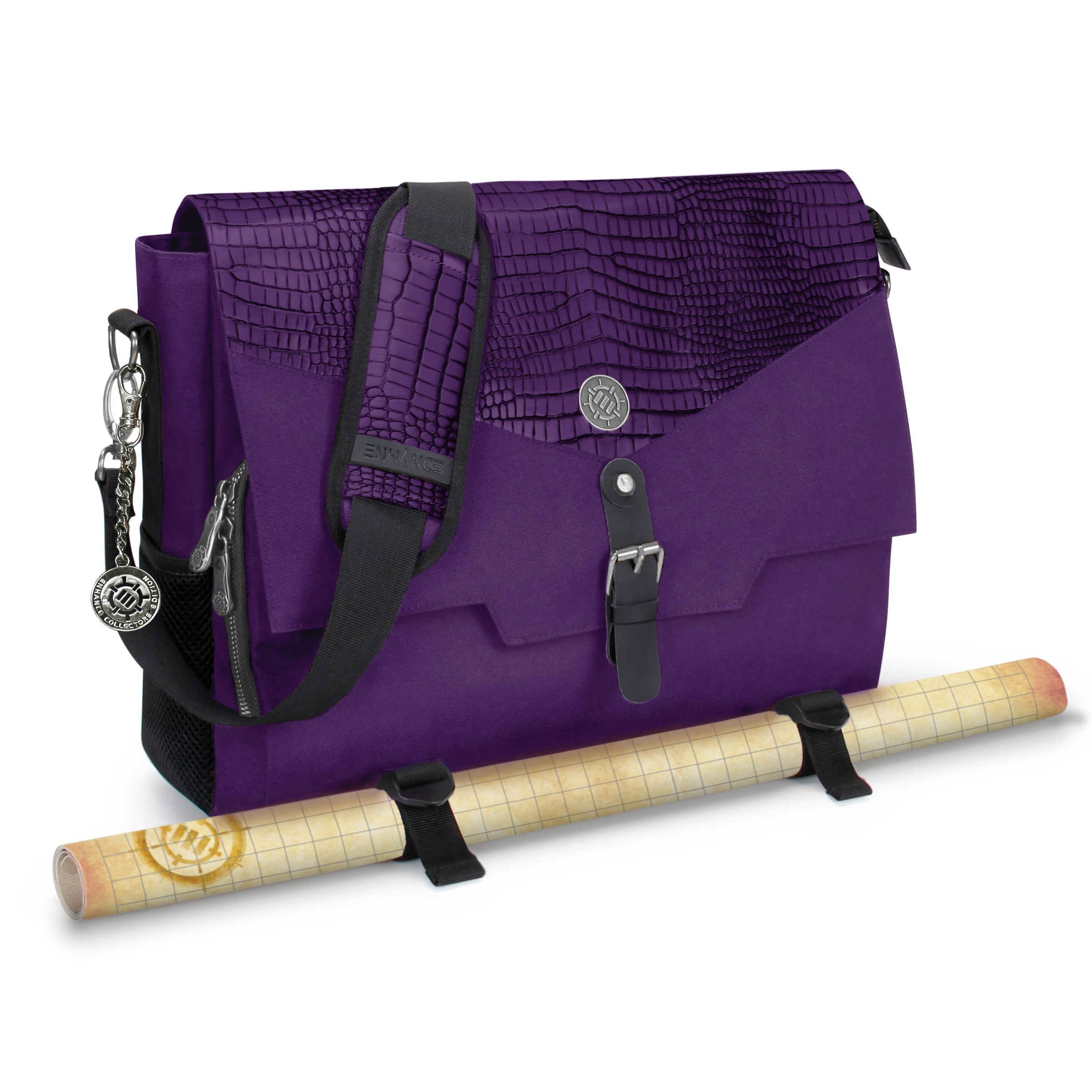 ENHANCE RPG Player's Messenger DnD Bag Collector's Edition (Dragon Purple)