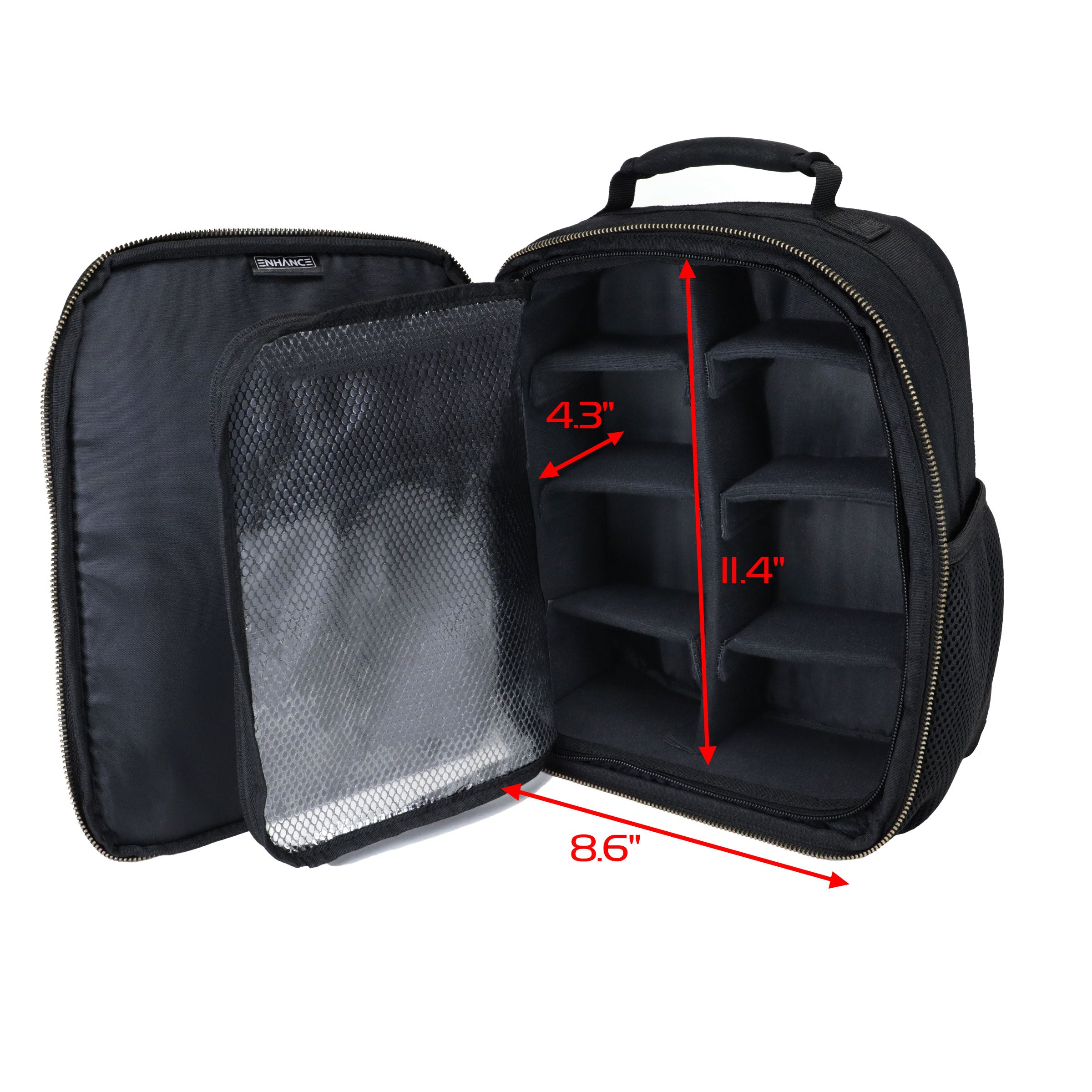 Enhance Tabletop Compact Trading Card Backpack Black