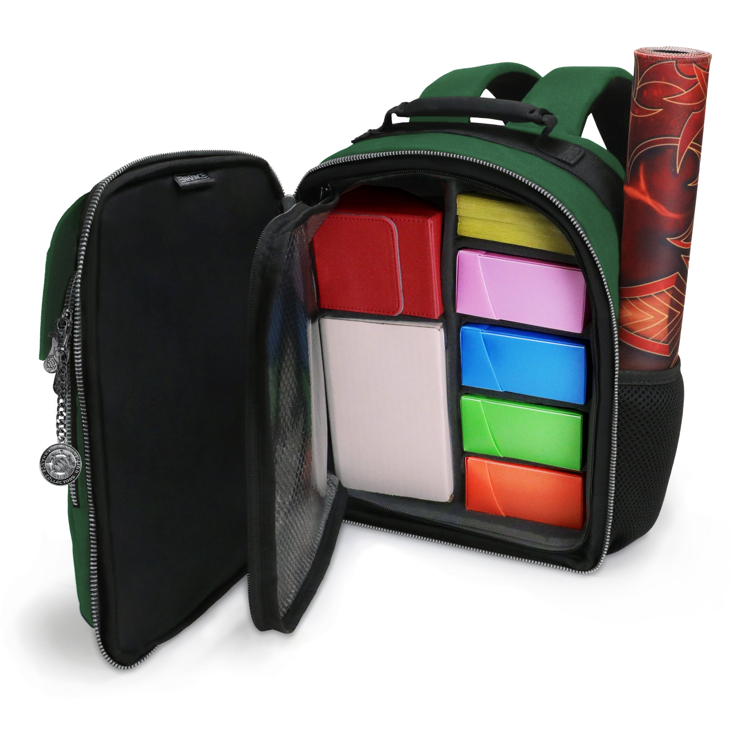 Enhance Tabletop Collectors Edition Compact Trading Card Backpack - Green