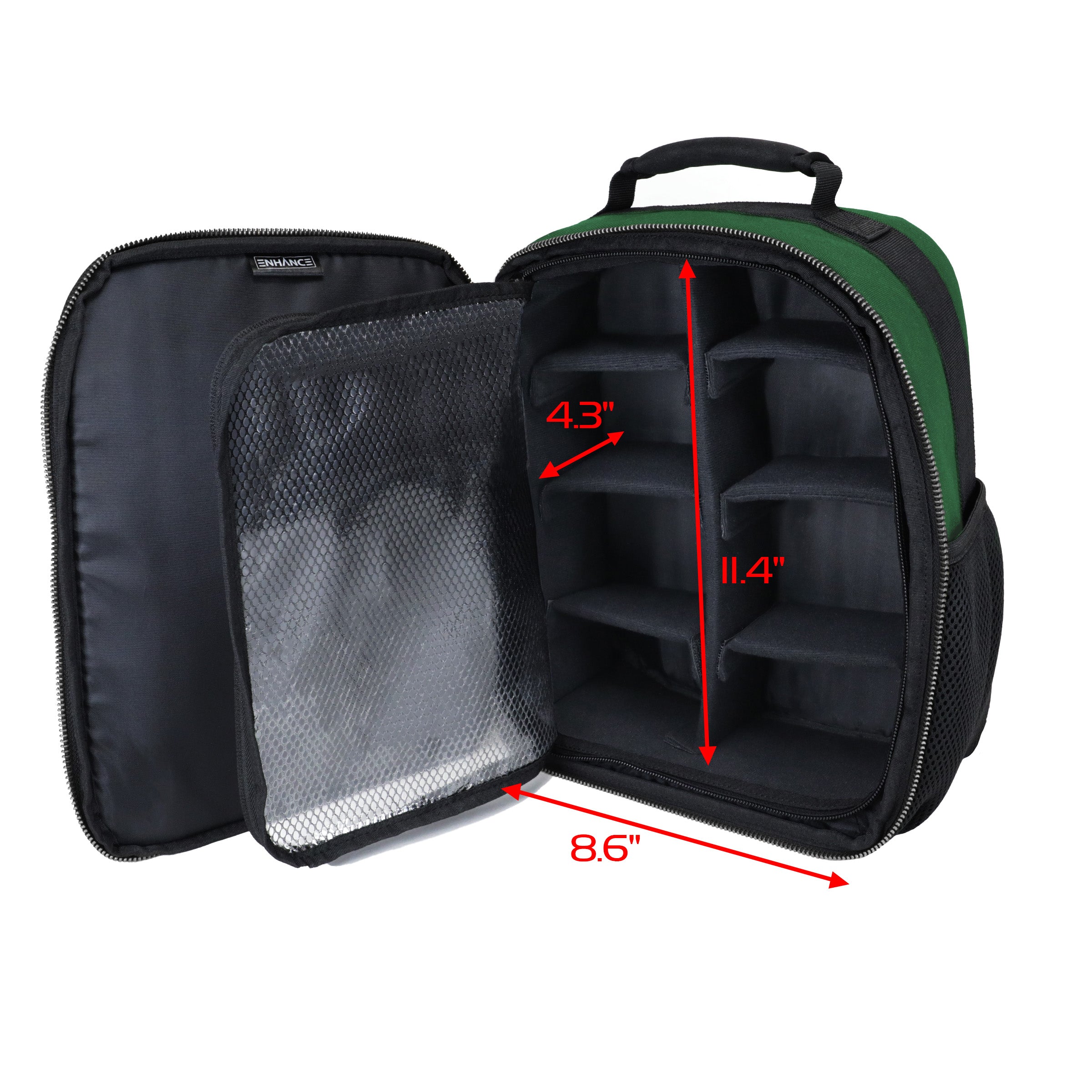 Enhance Tabletop Collectors Edition Compact Trading Card Backpack - Green