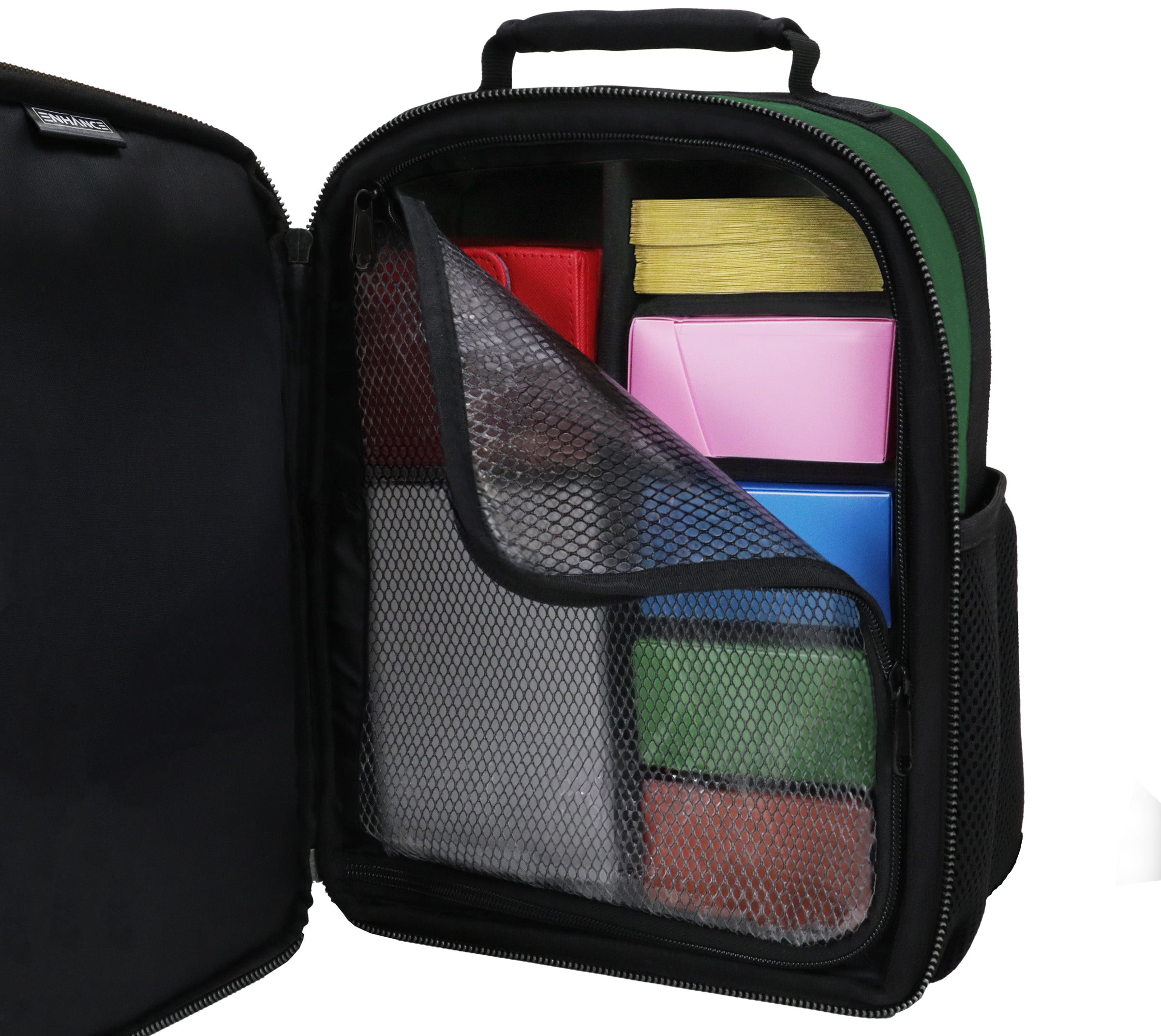 Enhance Tabletop Collectors Edition Compact Trading Card Backpack - Green