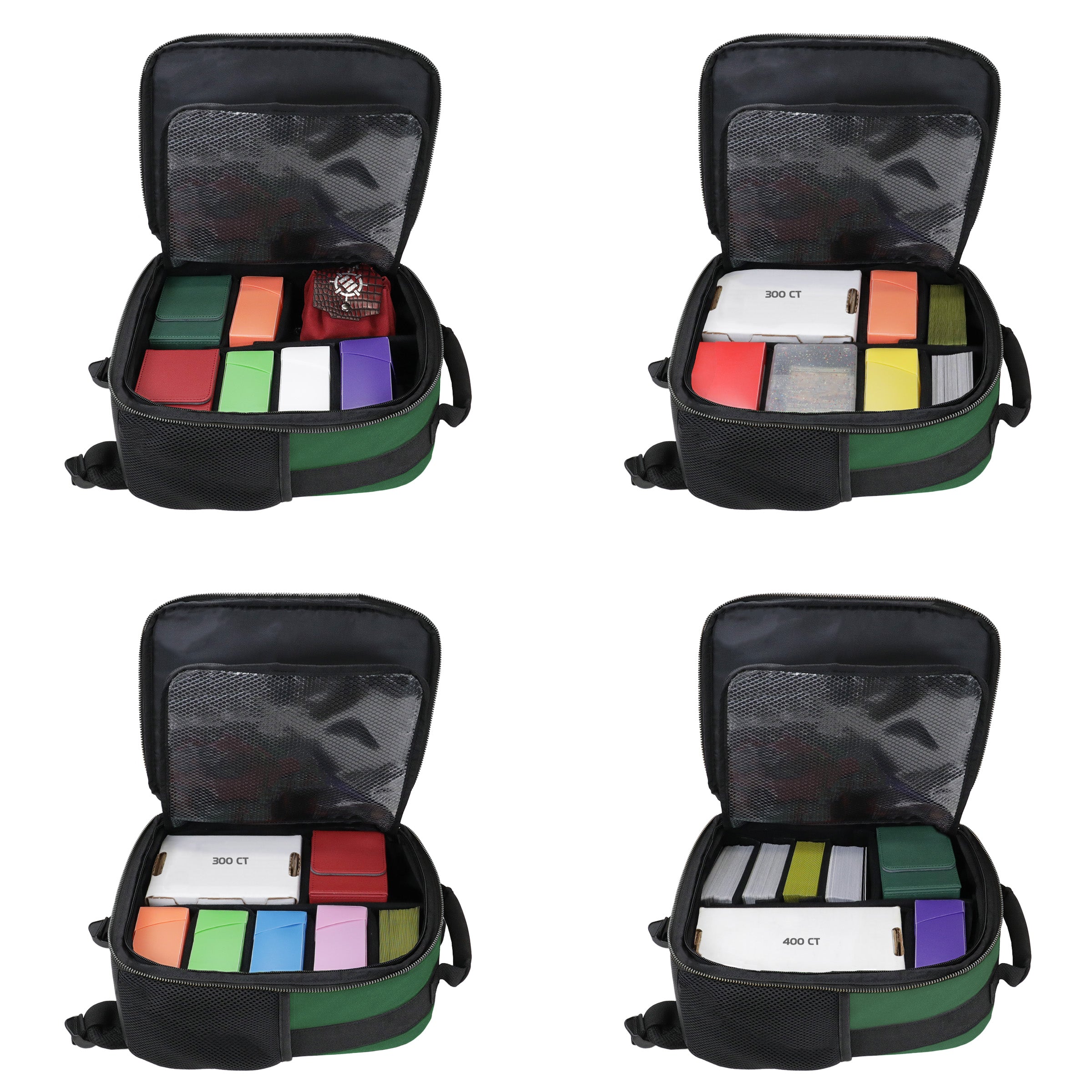 Enhance Tabletop Collectors Edition Compact Trading Card Backpack - Green