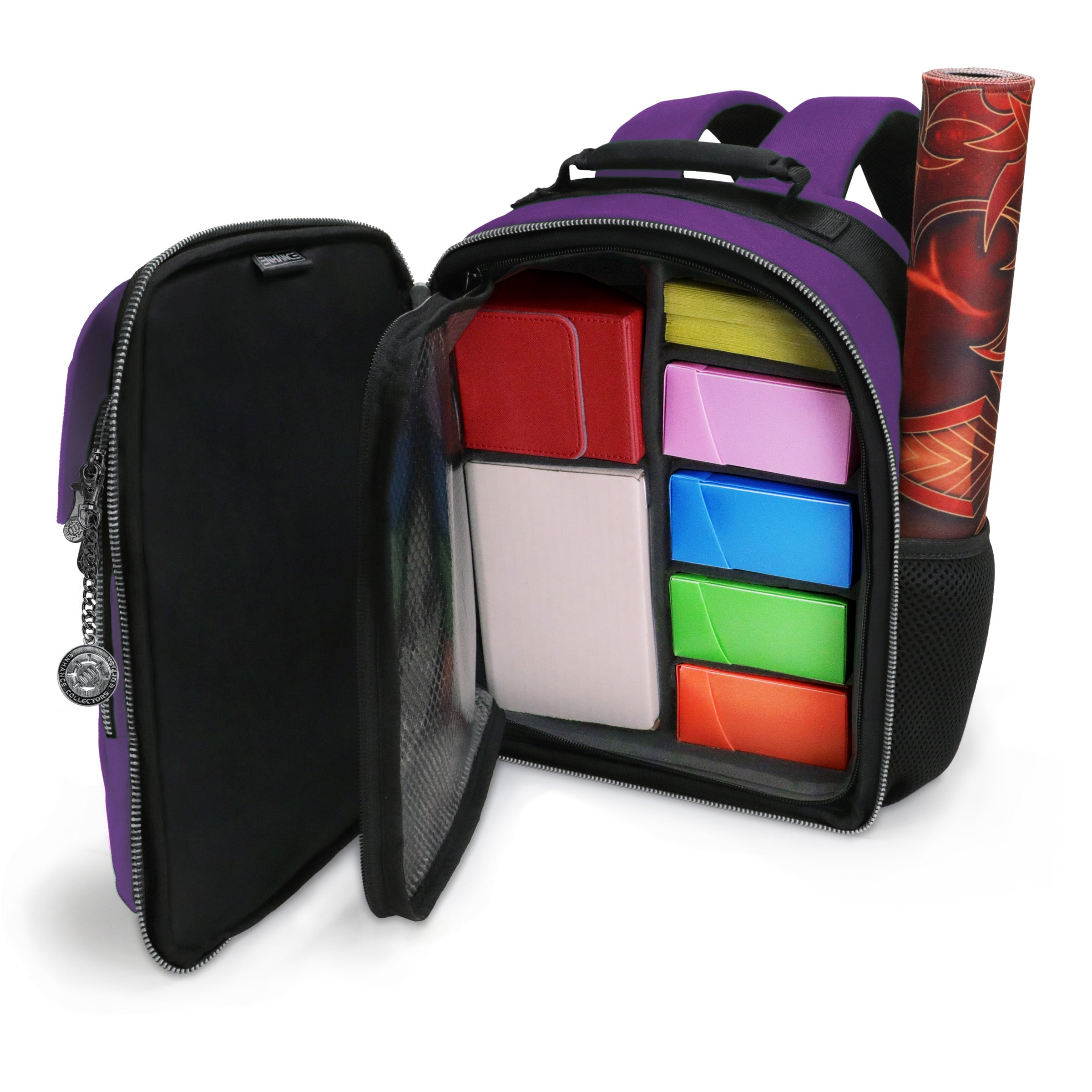 Enhance Tabletop Collectors Edition Compact Trading Card Backpack - Purple