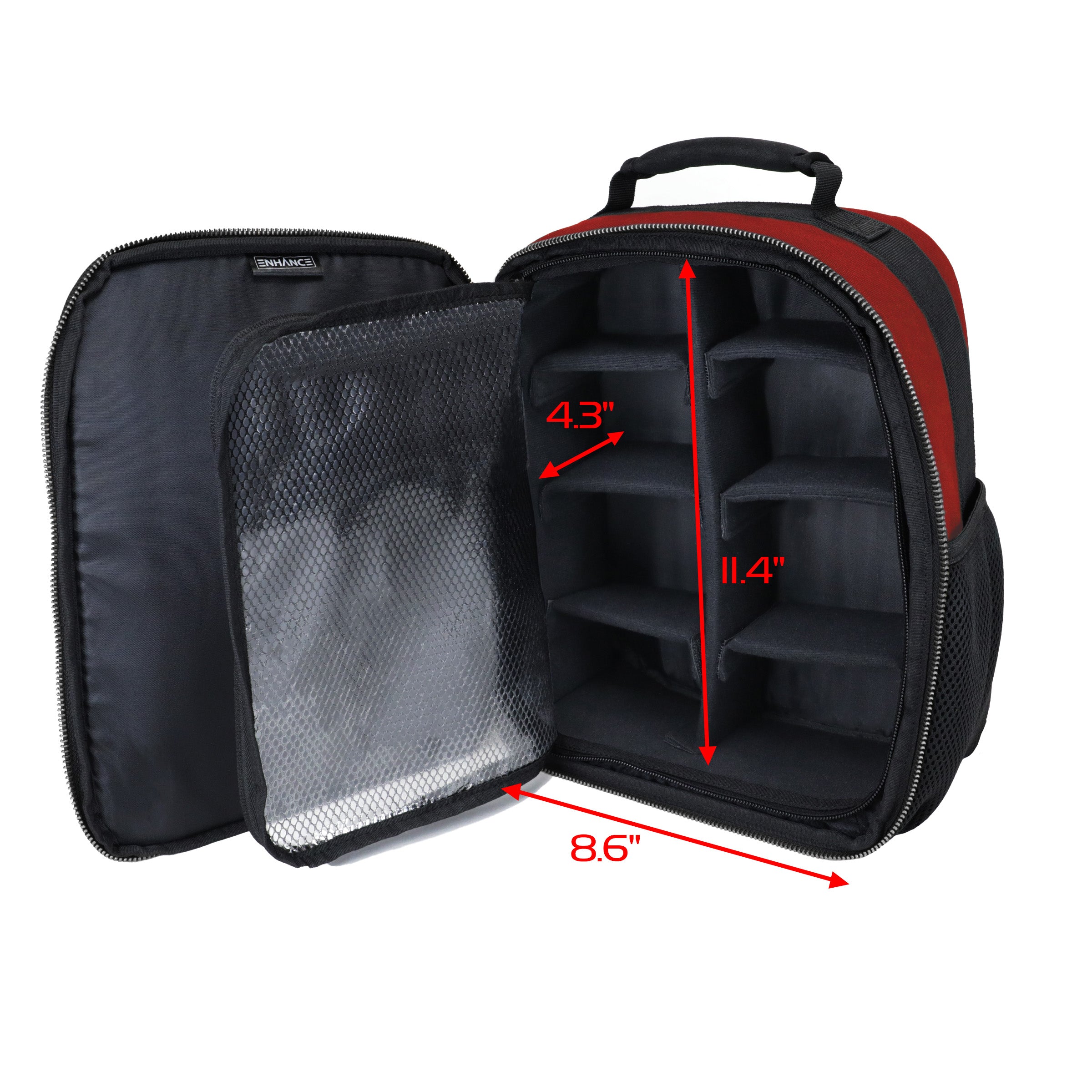 Enhance Tabletop Collectors Edition Compact Trading Card Backpack - Red