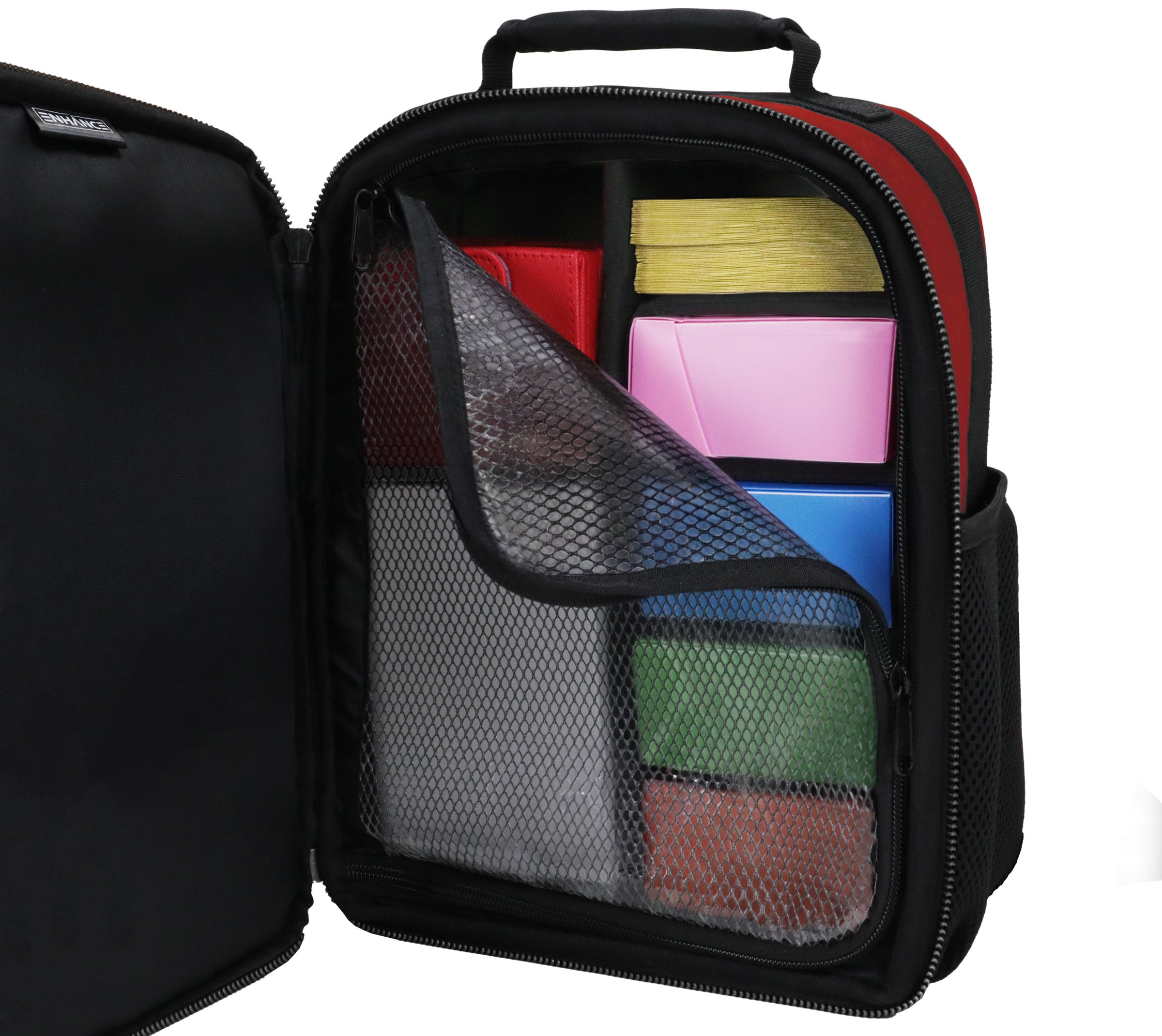 Enhance Tabletop Collectors Edition Compact Trading Card Backpack - Red