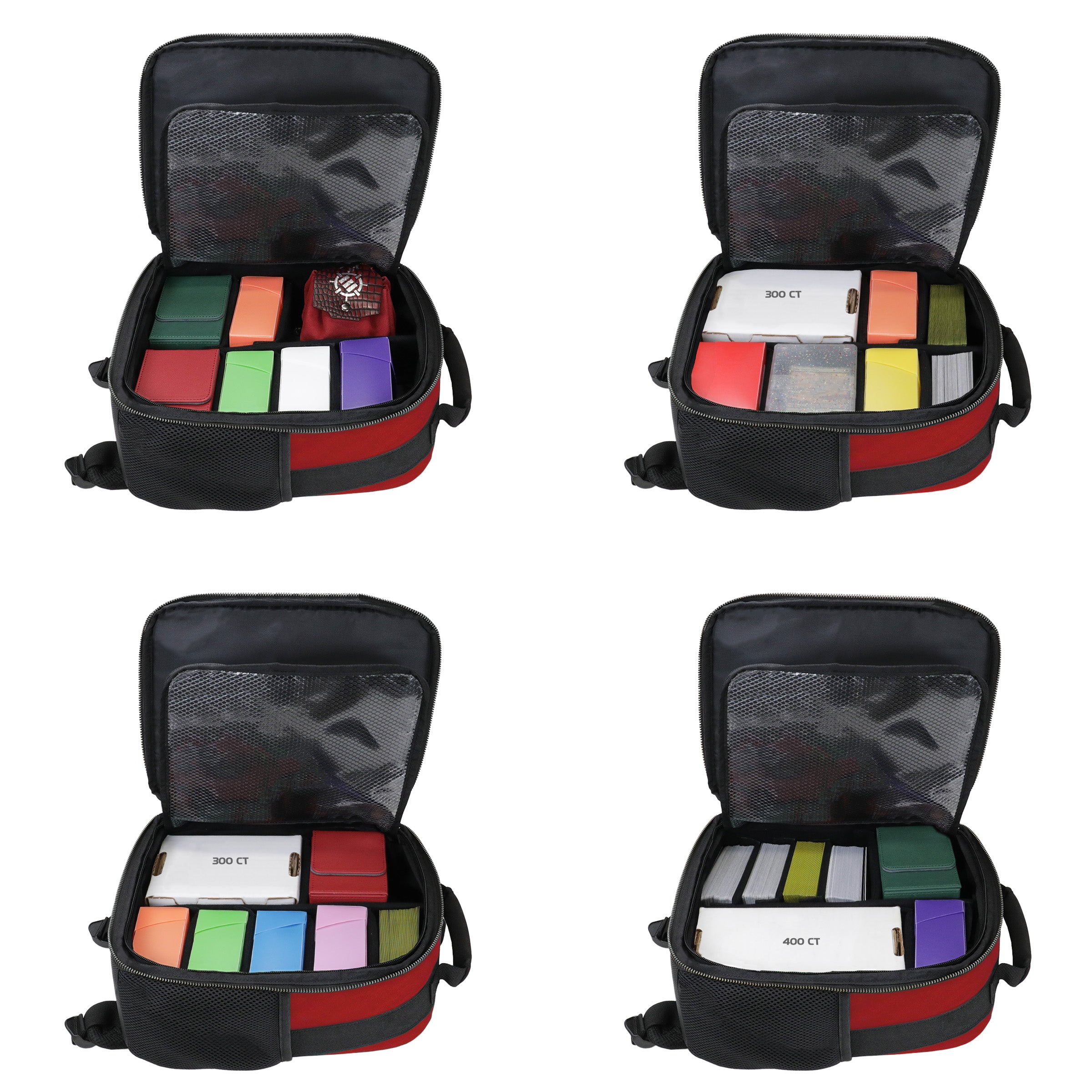 Enhance Tabletop Collectors Edition Compact Trading Card Backpack - Red