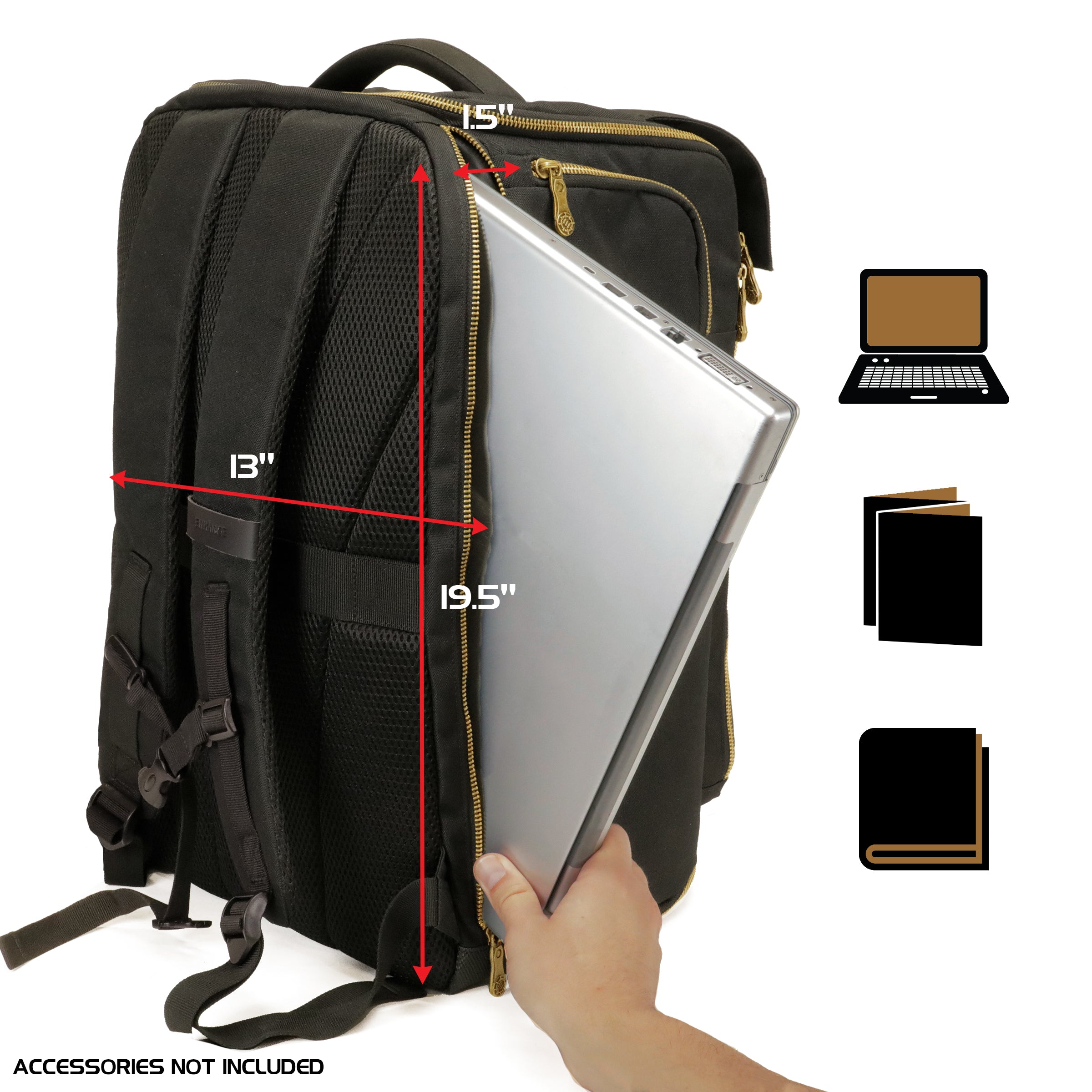 Enhance Miniature Painting Storage Backpack Black