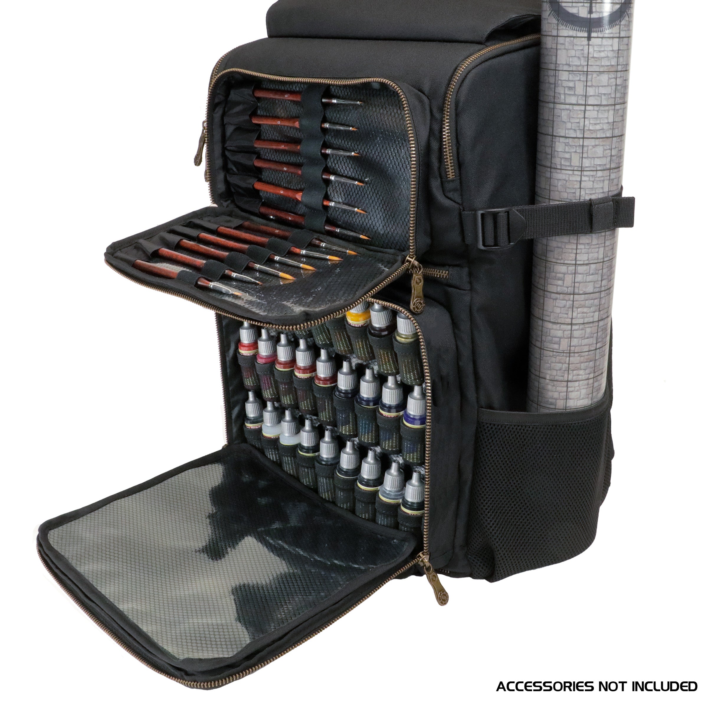 Enhance Miniature Painting Storage Backpack Black