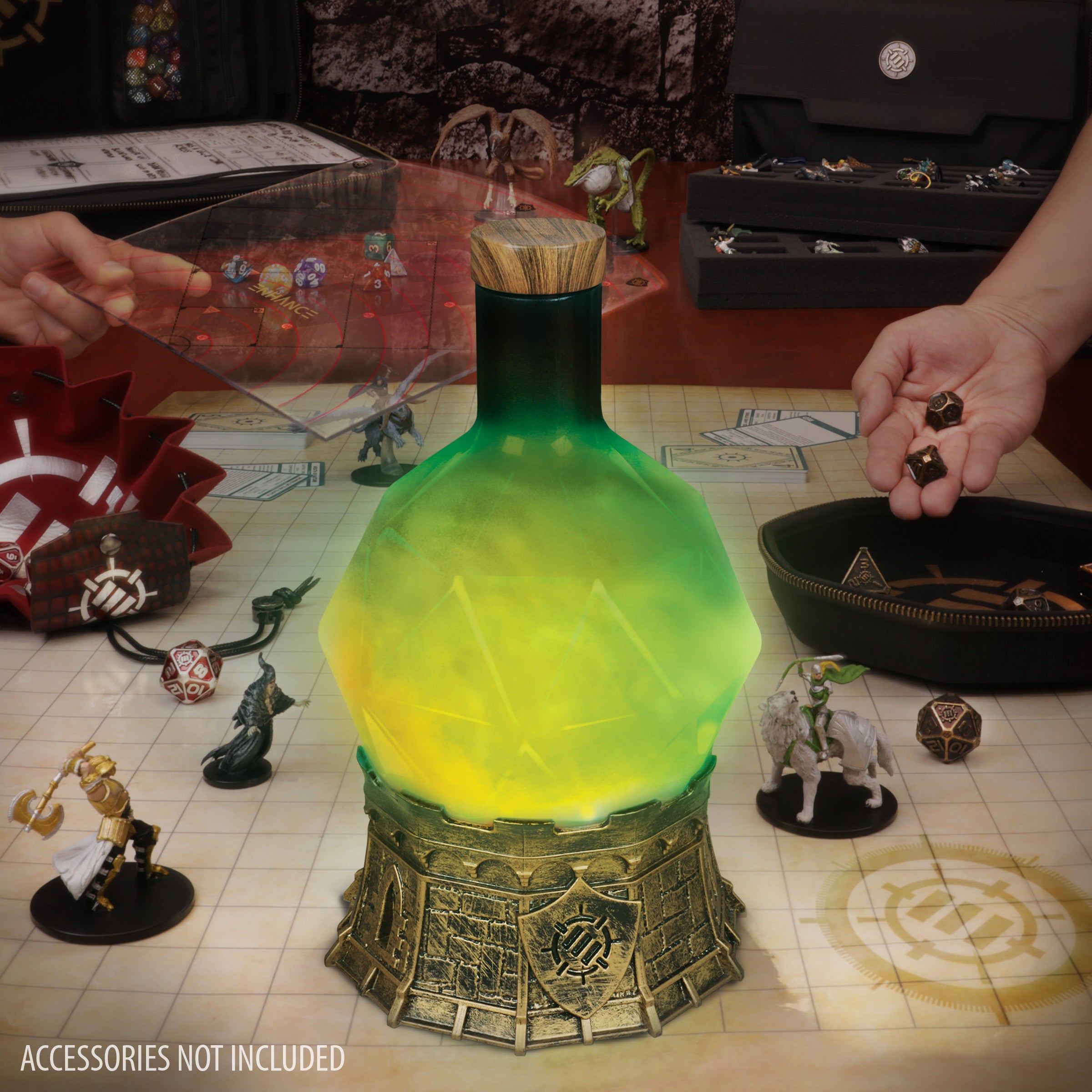 ENHANCE Gaming Sorcerer's Potion Light with Swirling Mystical Brew (Green)