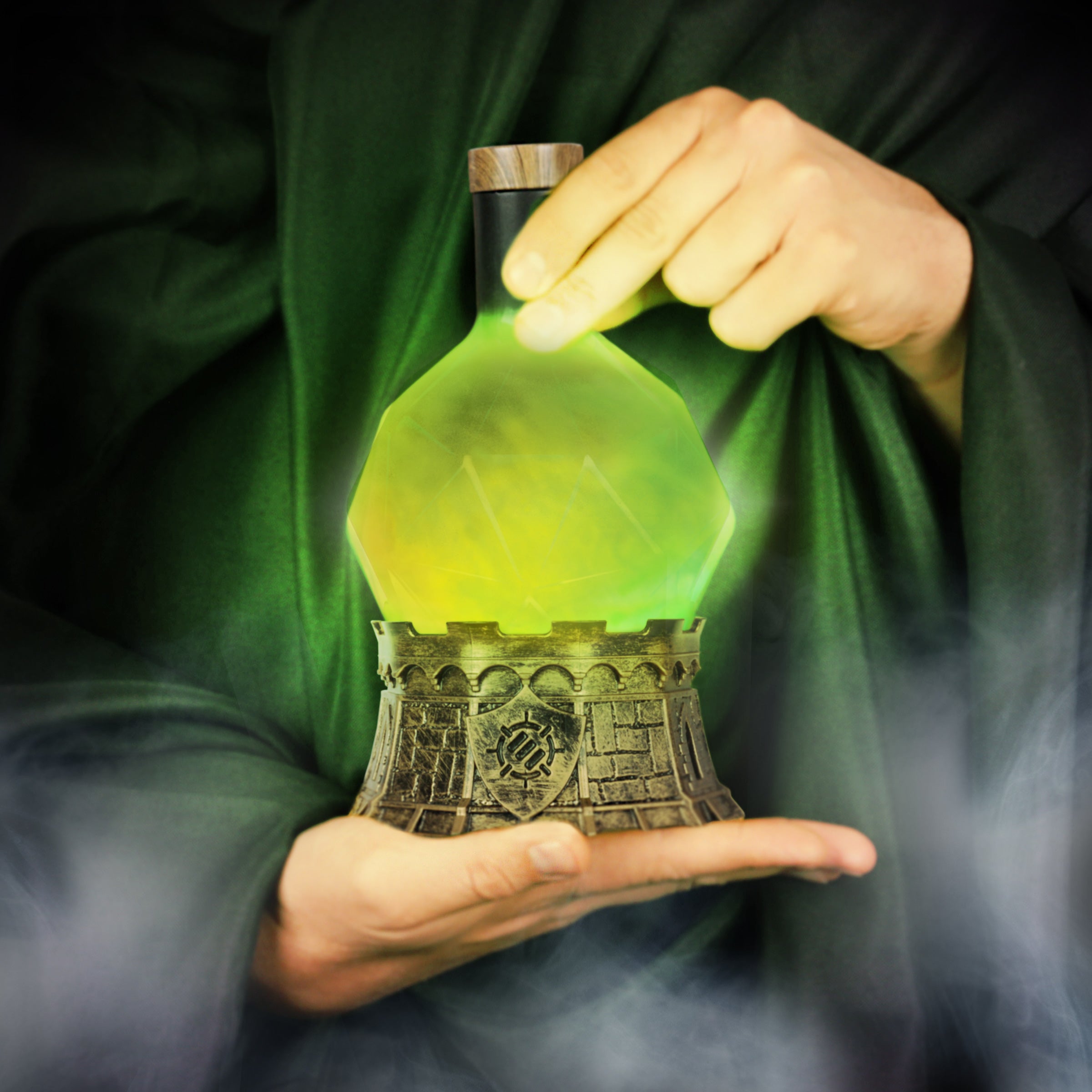 ENHANCE Gaming Sorcerer's Potion Light with Swirling Mystical Brew (Green)