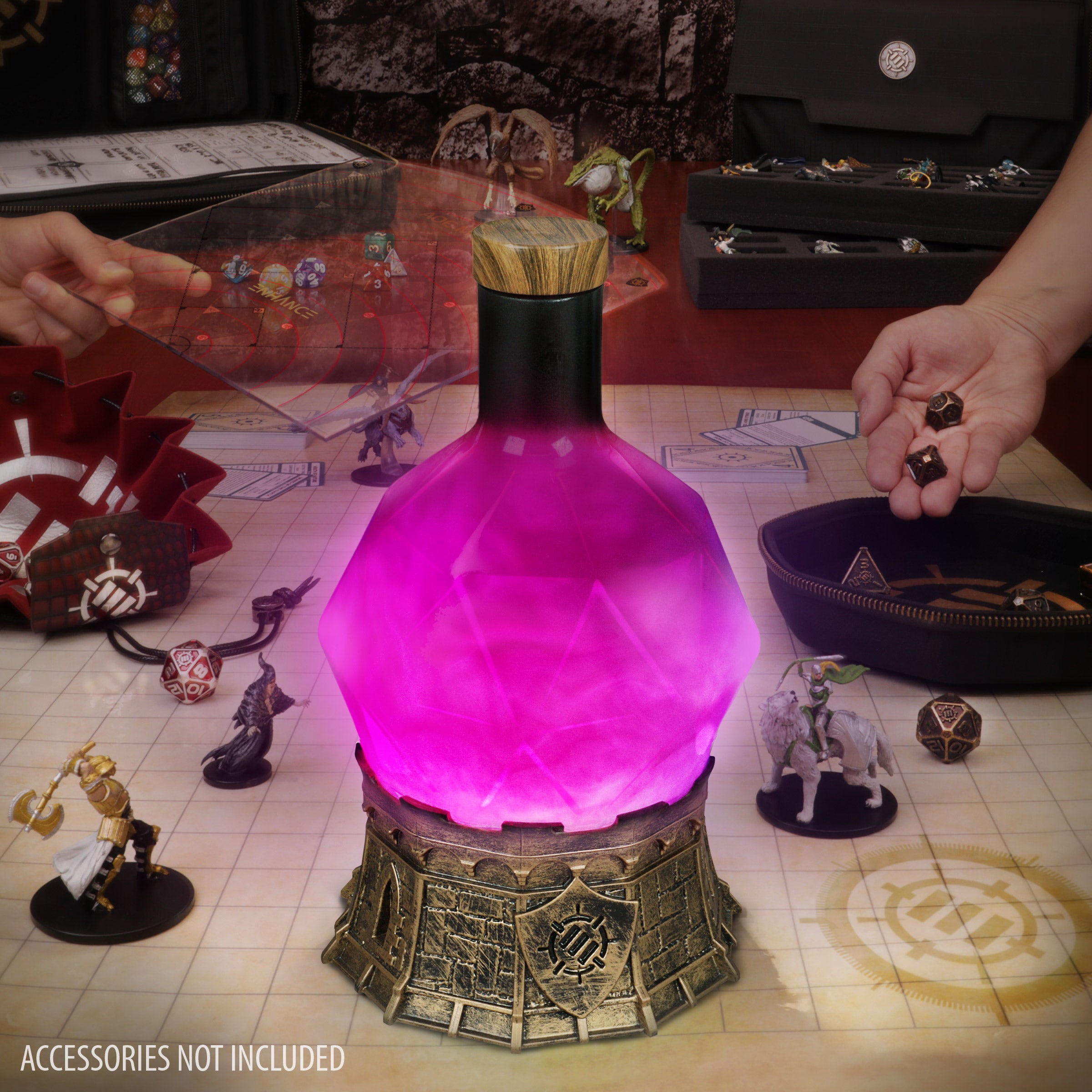 ENHANCE Gaming Sorcerer's Potion Light with Swirling Mystical Brew (Purple)