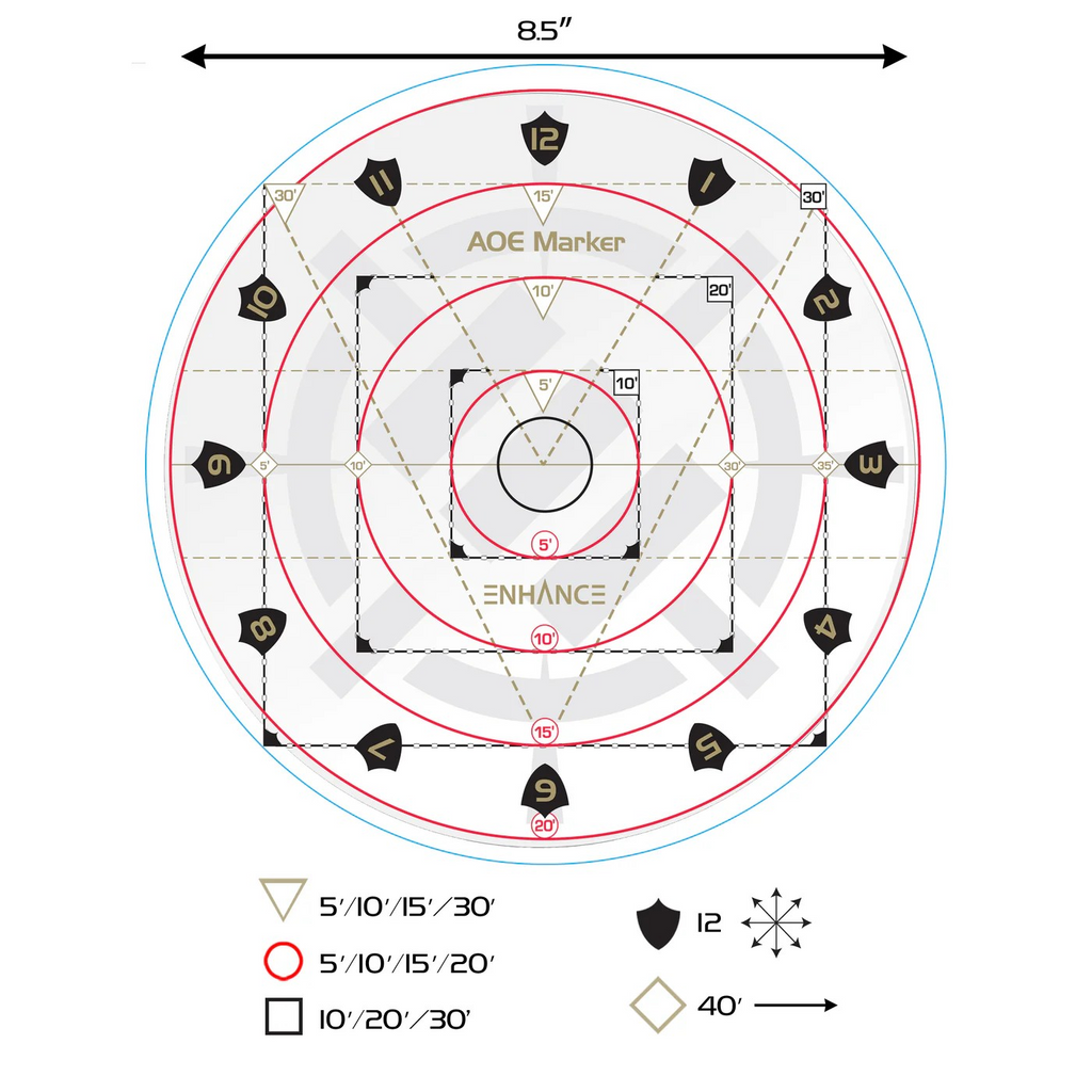 Enhance Tabletop AOE Damage Marker - Clear