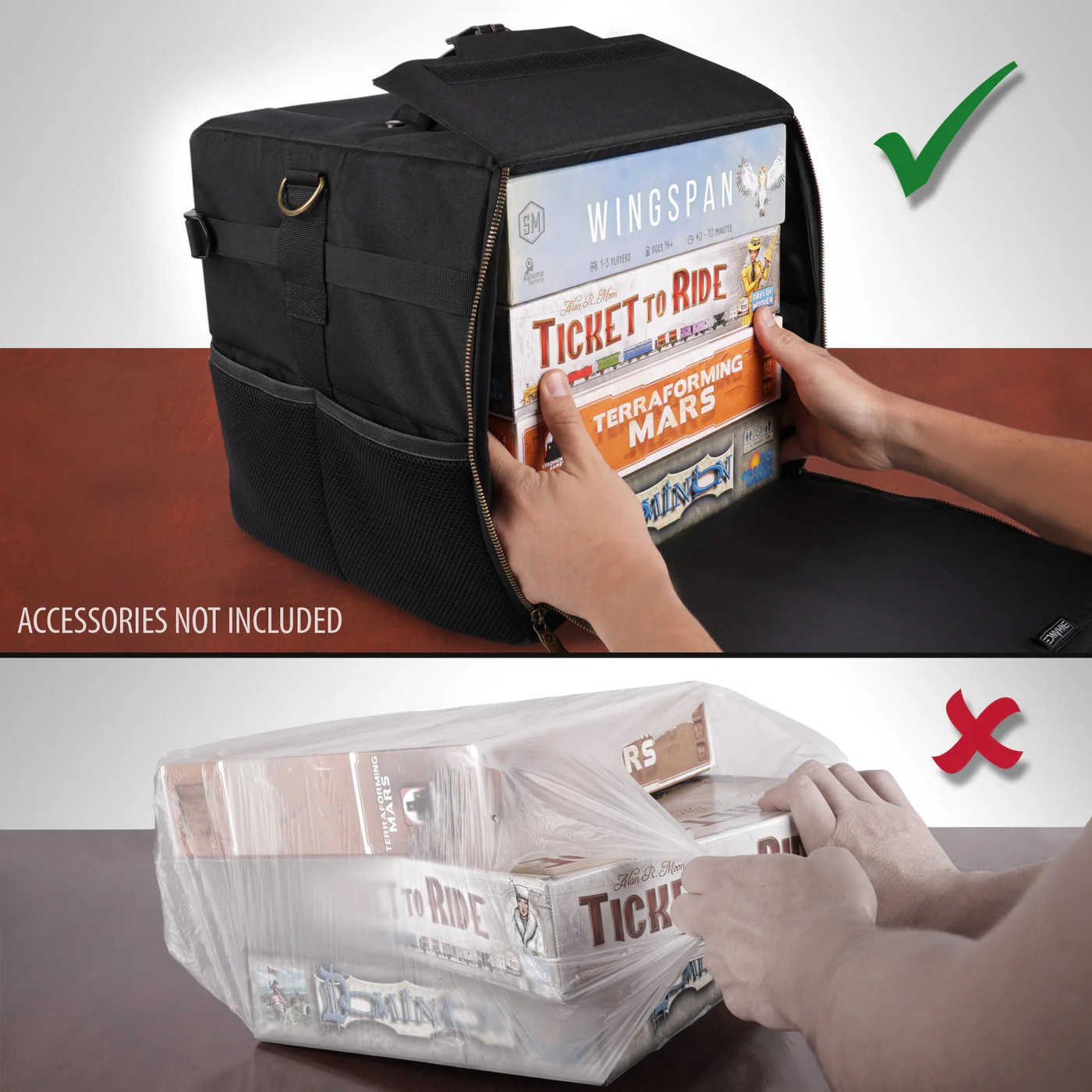 ENHANCE Tabletop Gaming Board Game Shoulder Bag