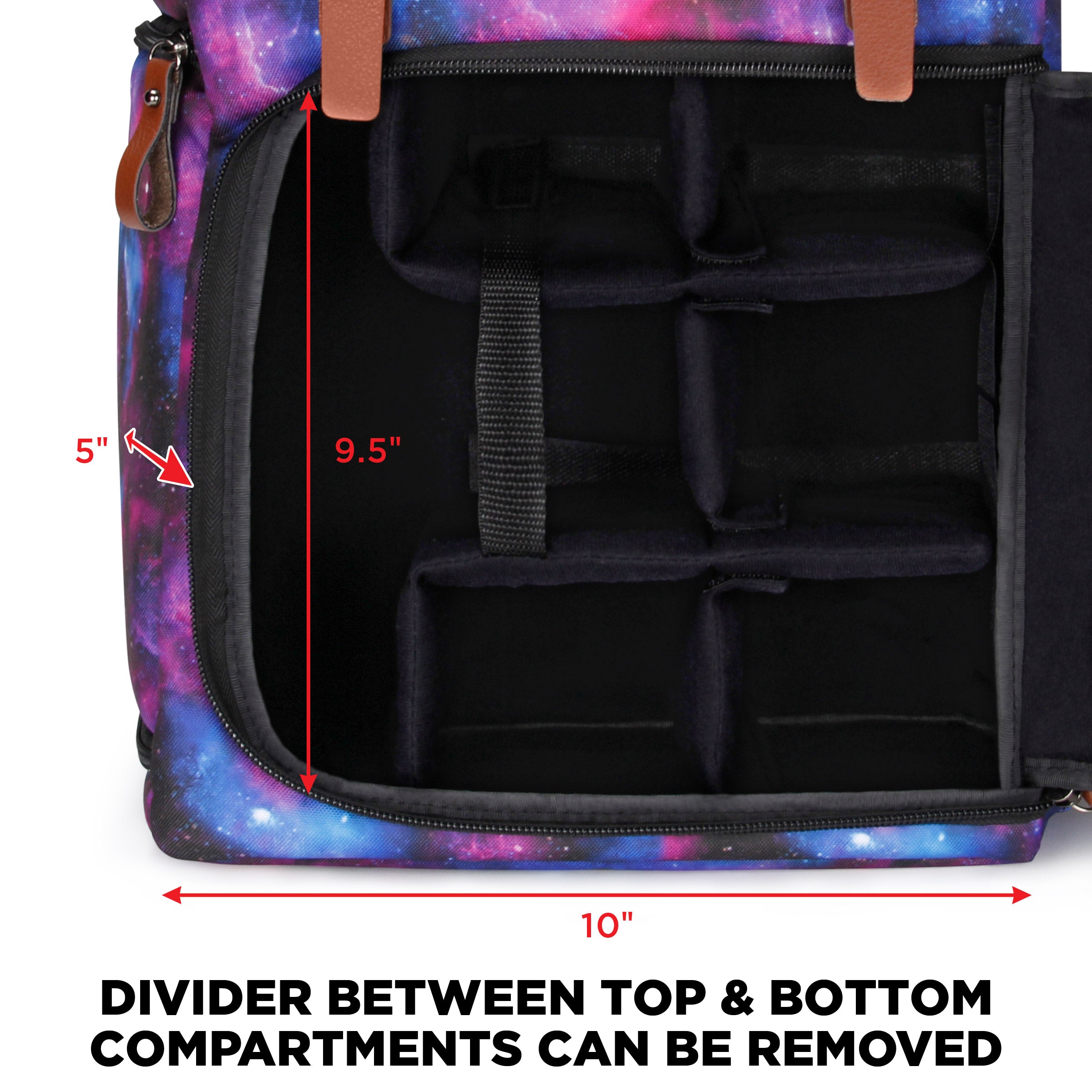 ENHANCE Designer Edition Full Size Trading Card Storage Box Backpack Galaxy