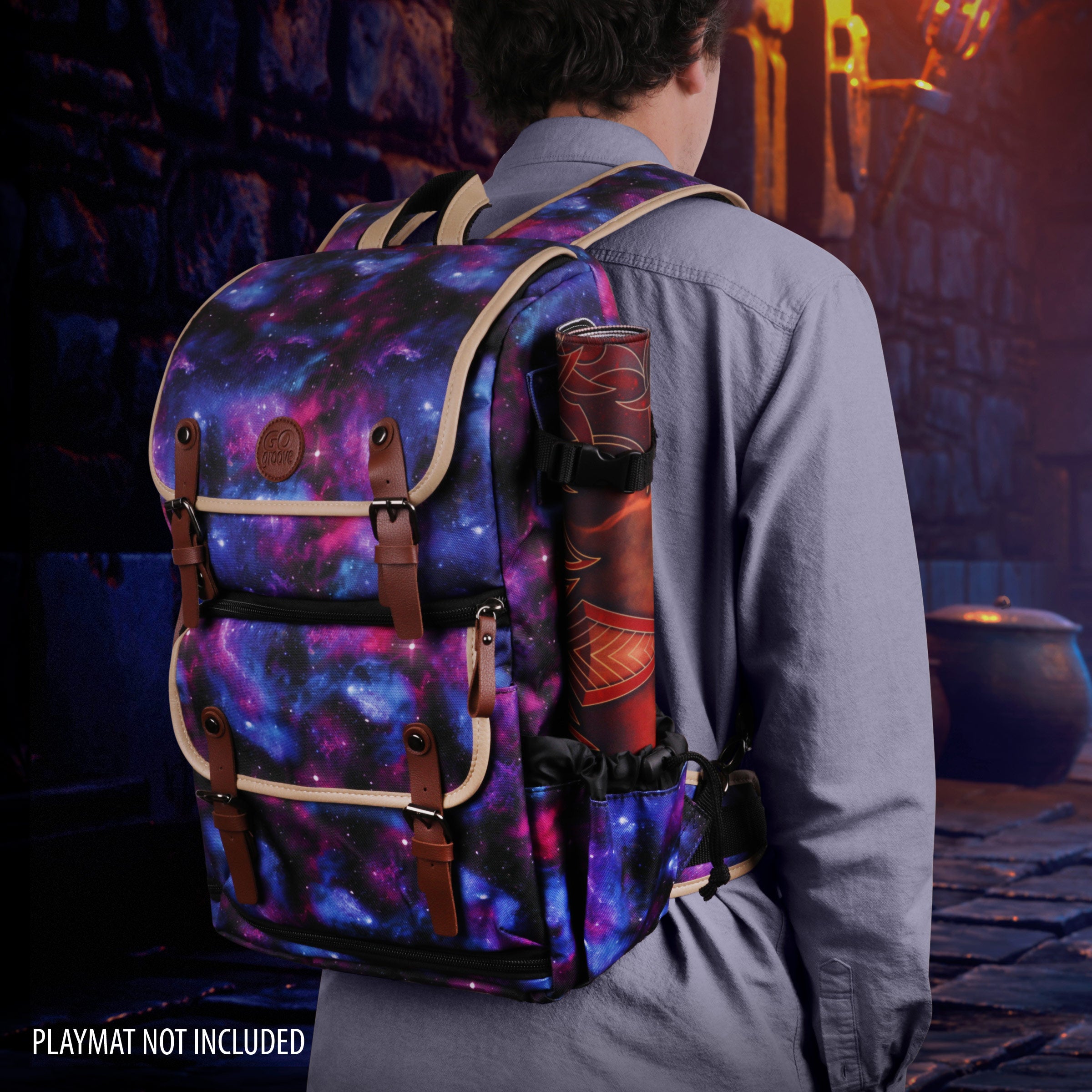 ENHANCE Designer Edition Full Size Trading Card Storage Box Backpack Galaxy