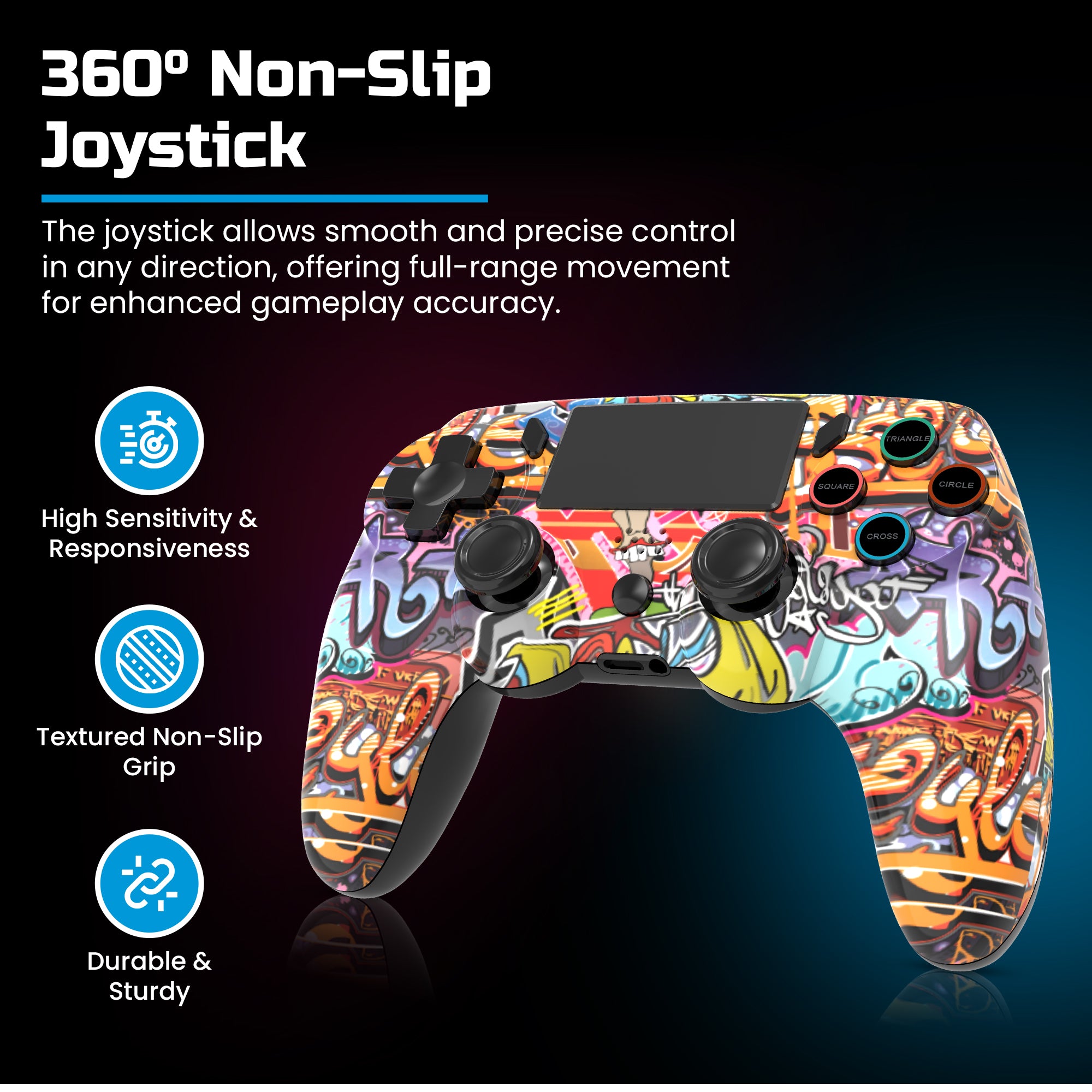 Playmax PS4 / PC Wireless Controller (Graffiti)