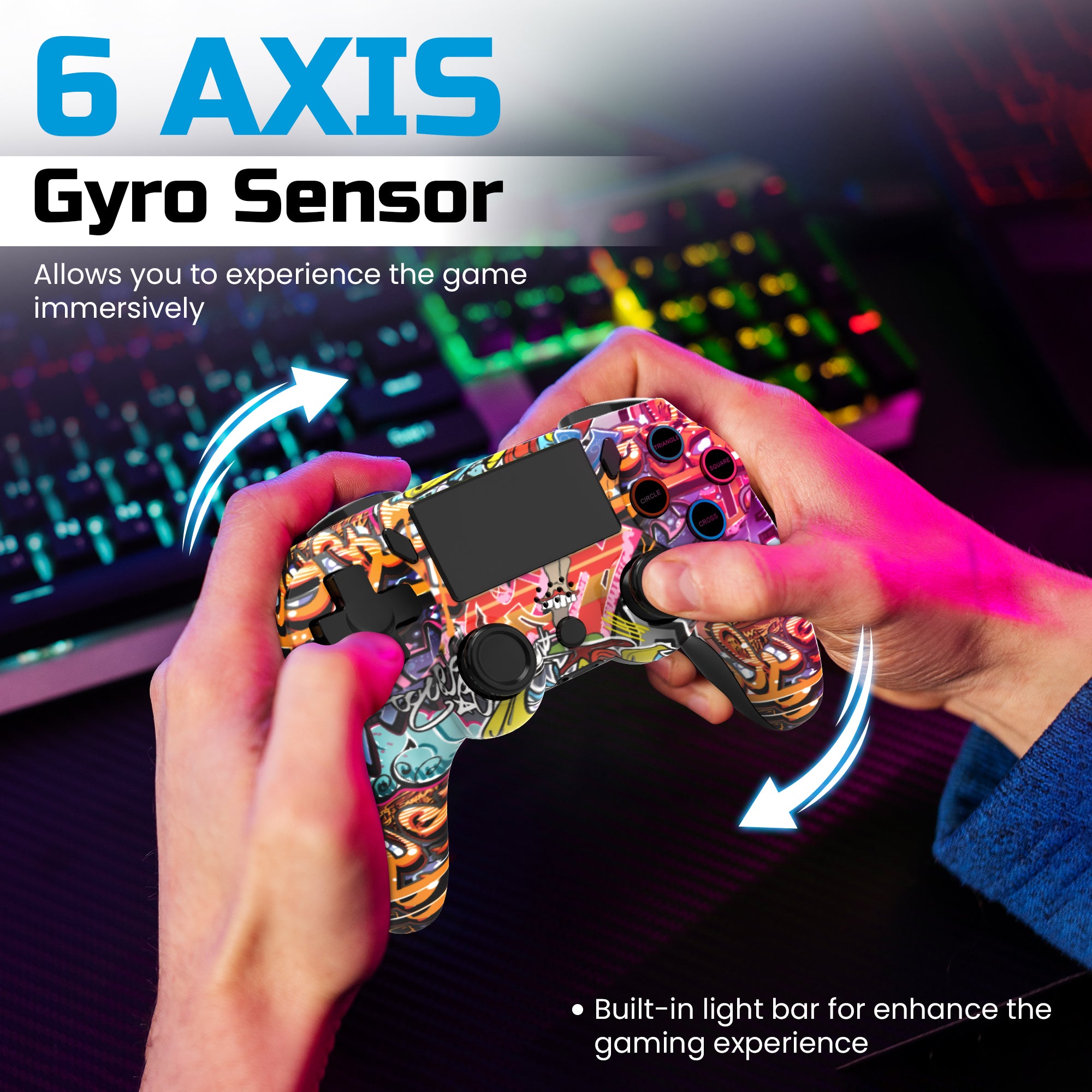 Playmax PS4 / PC Wireless Controller (Graffiti)