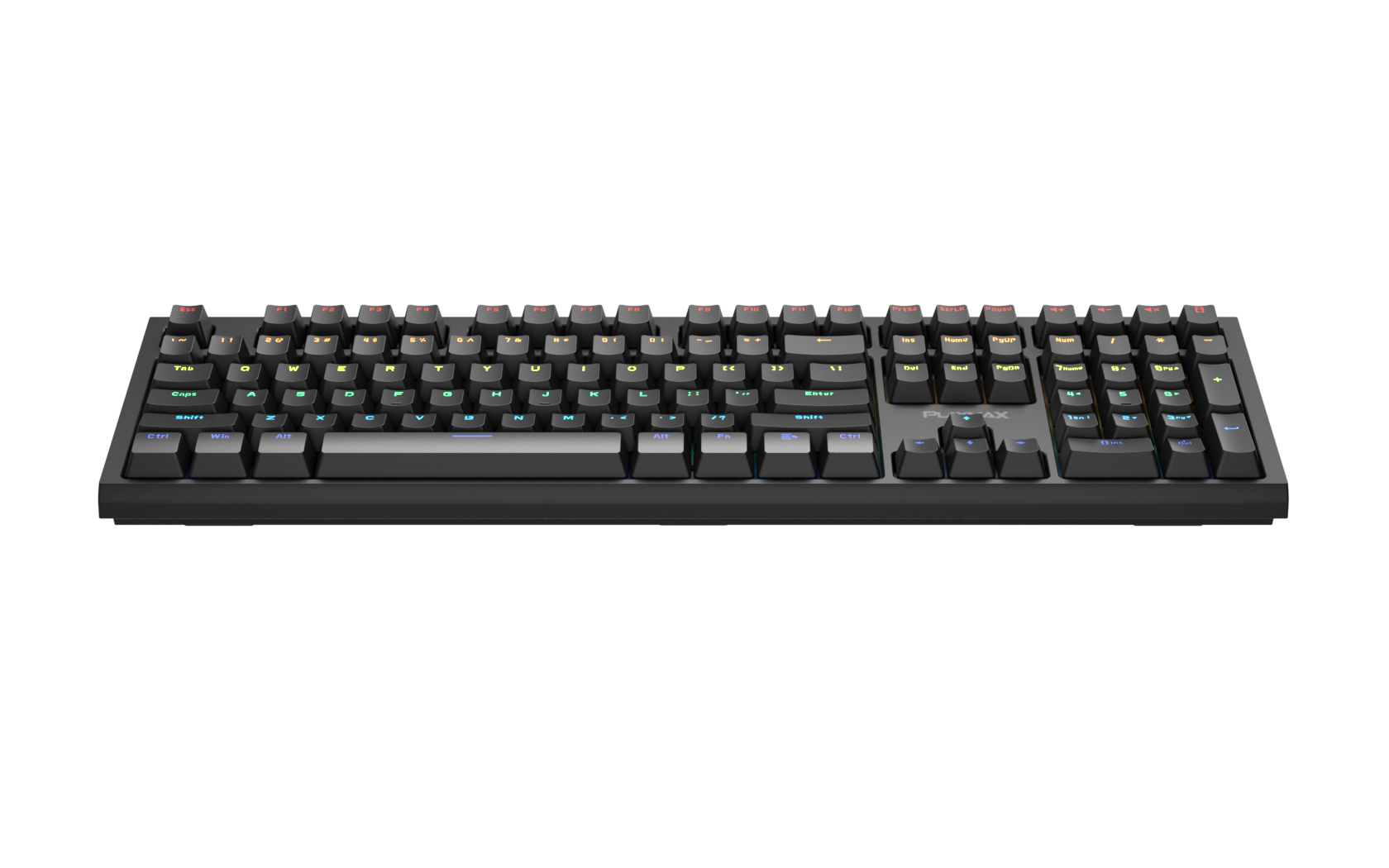 Playmax PRO Black Mechanical Gaming Keyboard (Purple Bonus key caps)