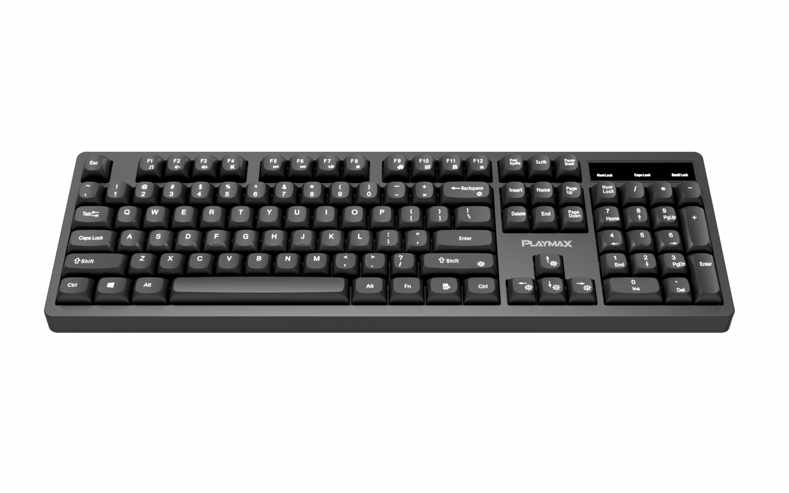 Playmax Black RGB Membrane Gaming Keyboard
